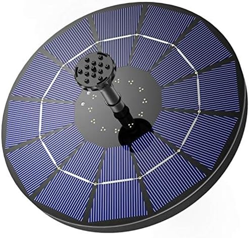 AISITIN 3.5W Solar Fountain Pump, Solar Water Pump Floating Fountain Built-In 1500Mah Battery, with 6 Nozzles, for Bird Bath, Fish Tank, Pond or Garden Decoration Solar Aerator Pump image number 4