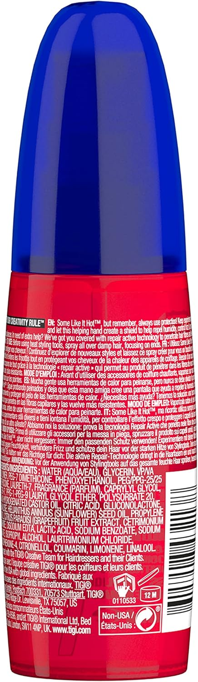 TIGI Bed Head Some like It Hot Heat Protection Spray for Heat Styling 3.38 Fl Oz