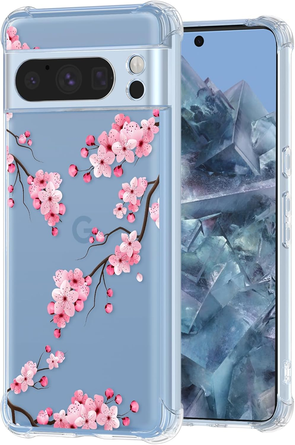 Buleens for Google Pixel 8A Case 6.1" - Clear Flexible TPU Women Cute Girls Protection Phone Cover Slim Fit Shockproof Funny Girly Unique Aesthetic Cartoon Design Pattern for Pixel 8A Phone Case, Cats