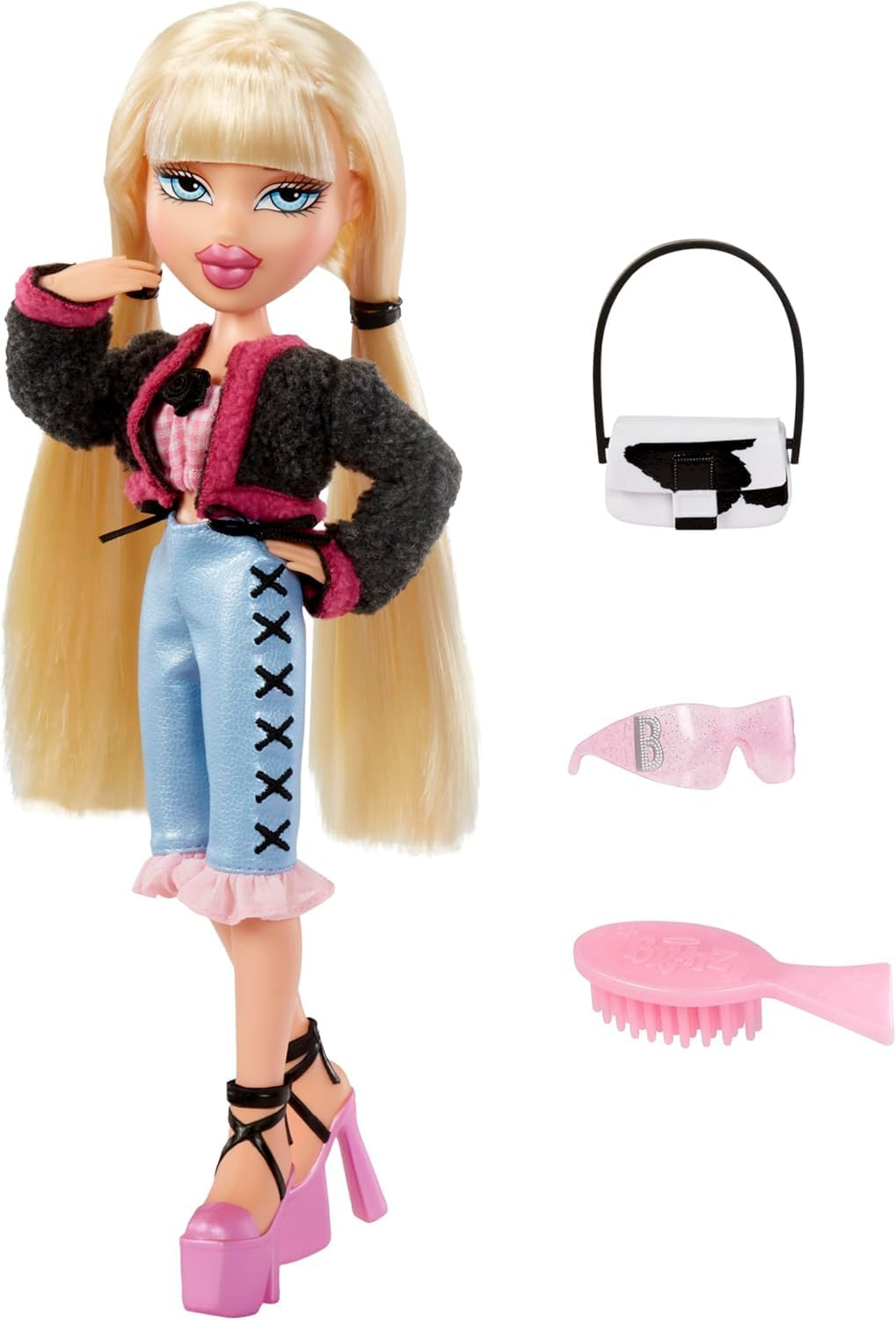 Bratz Goin' Out! Doll - Cloe - 1 Collectible Fashion Doll with Accessories, Comes with an Outfit, a Purse, a Pair of Sunglasses, and a Brush - Kids Toy - Great for Ages 6 and Older image number 5