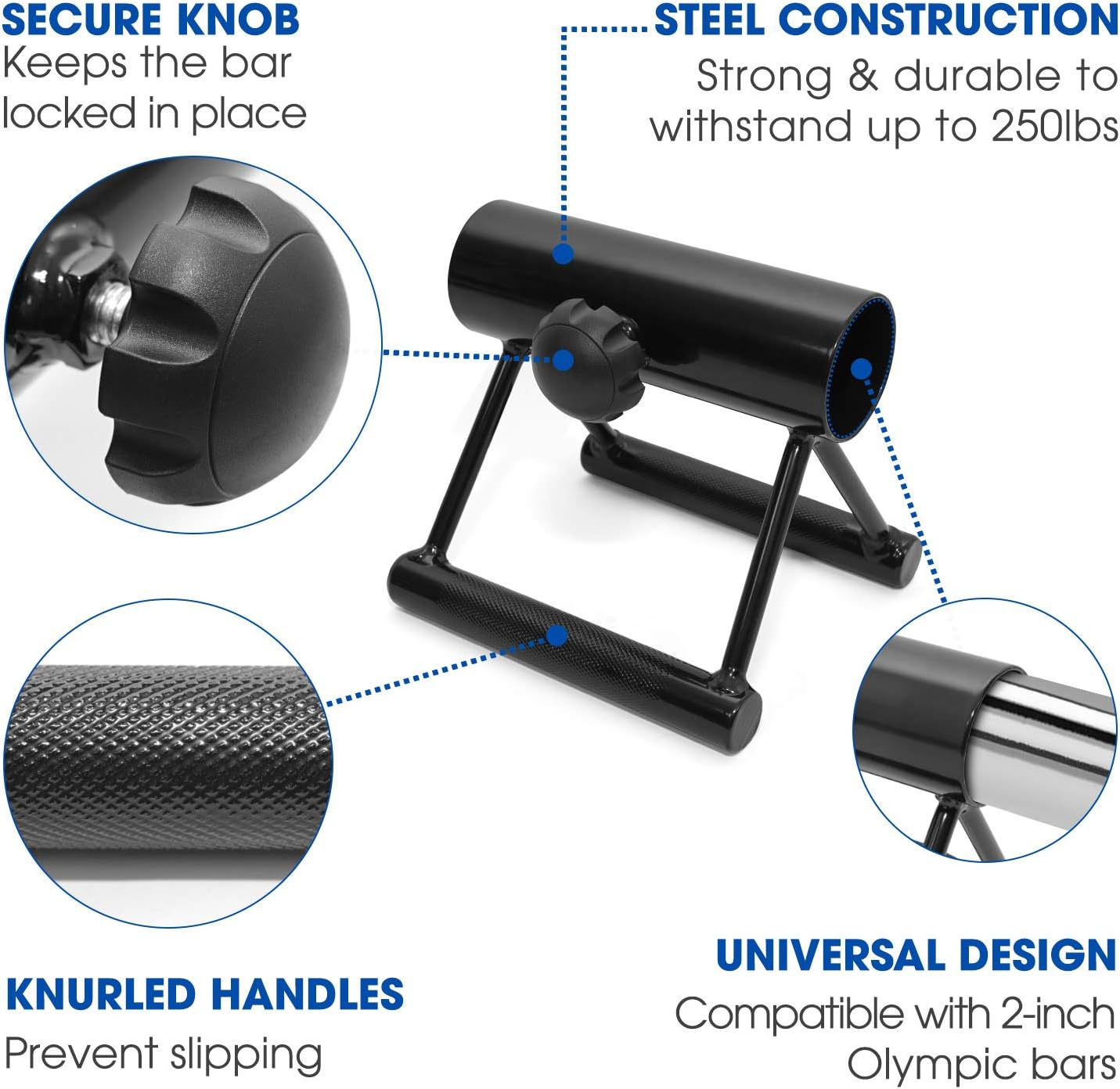 イエスフォーオール(Yes4All) Tバロウ Tバーロー ロー プレート ポストインサート ランドマイン オリンピックバー 360度回転 簡単取り付け ジム用 トーニング用