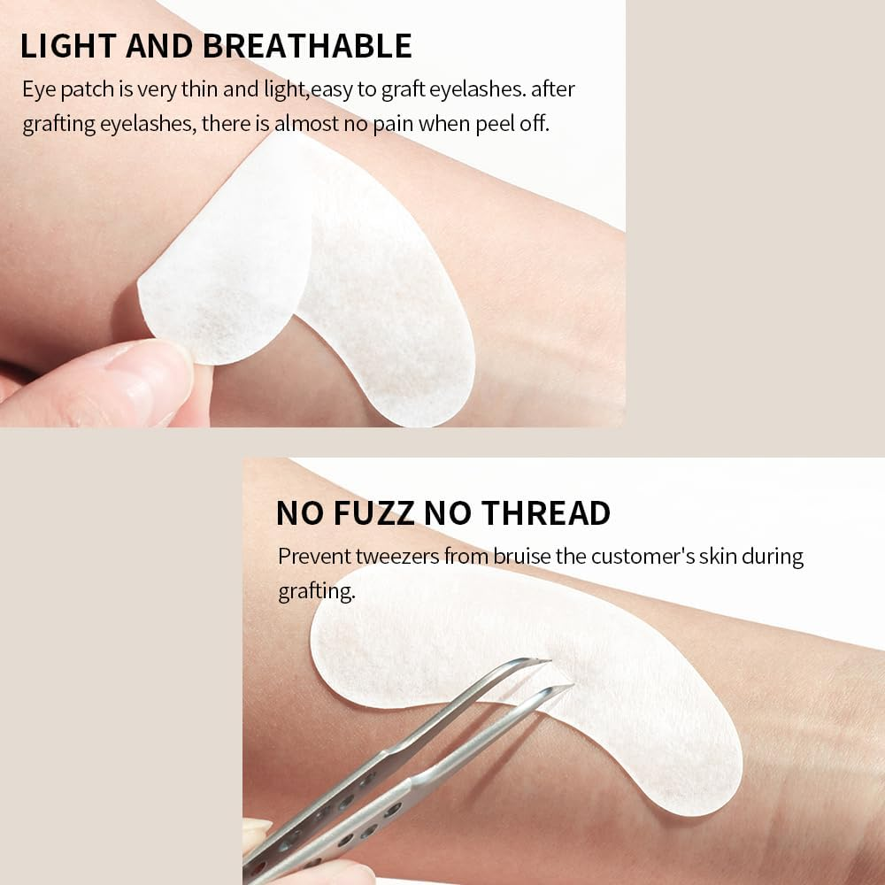 ANNAFRIS 100Pairs under Eye Patches, Lash Pads for Eyelash Extension(Pink) image number 3