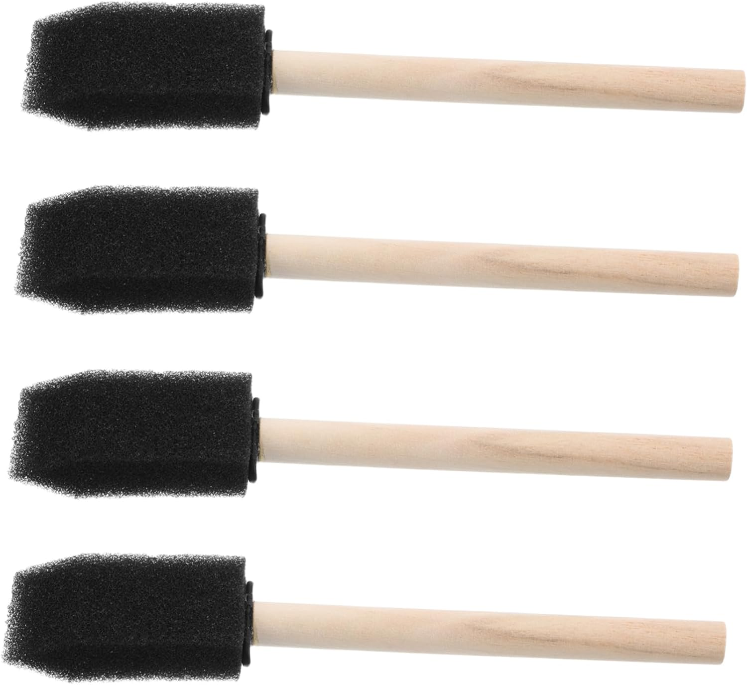 Iplusmile 4Pcs Air Outlet Brush Wooden Handle Soft Car Detailing Brush for Interior Dashboard Cleaning Automotive Detailer Tool