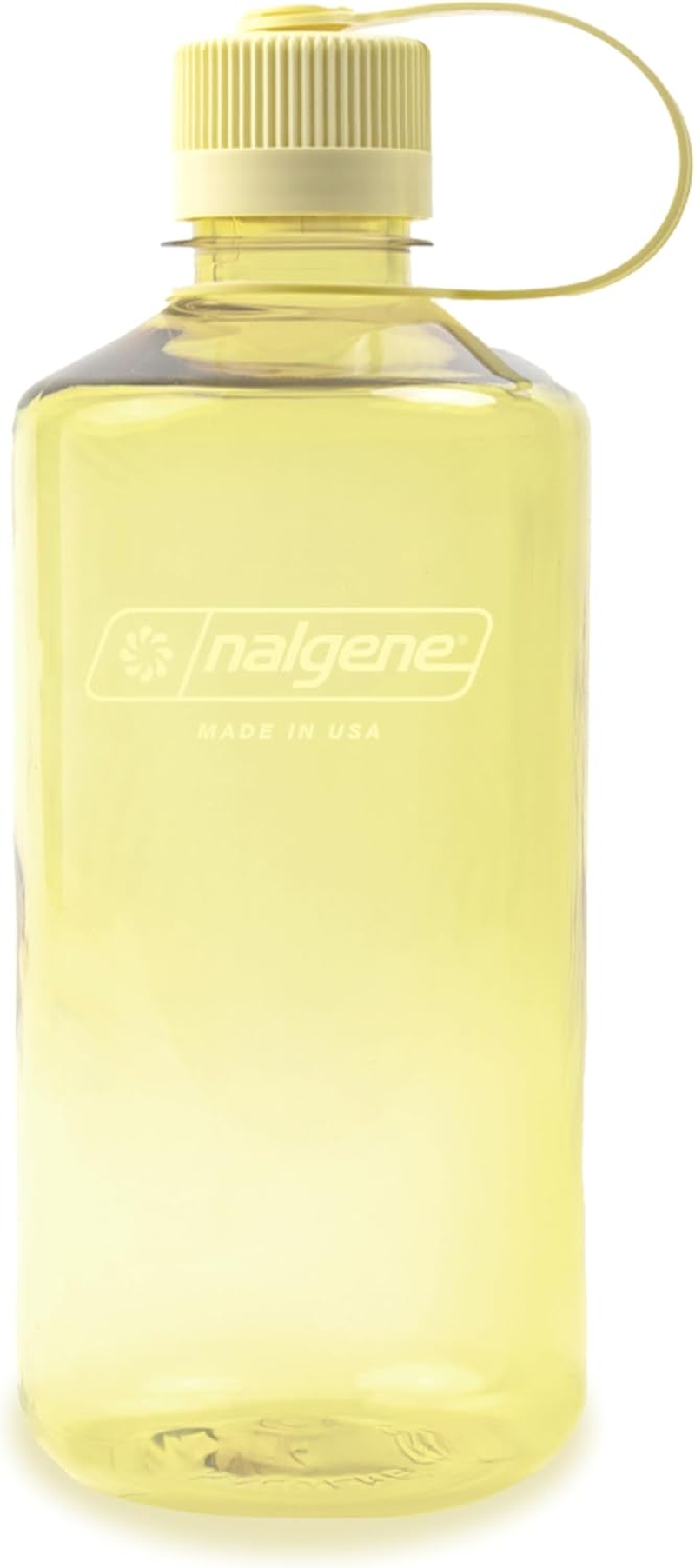 Nalgene Sustain Tritan Bpa-Free Water Bottle Made with Material Derived from 50% Plastic Waste, 32 OZ, Narrow Mouth, Cherry Blossom