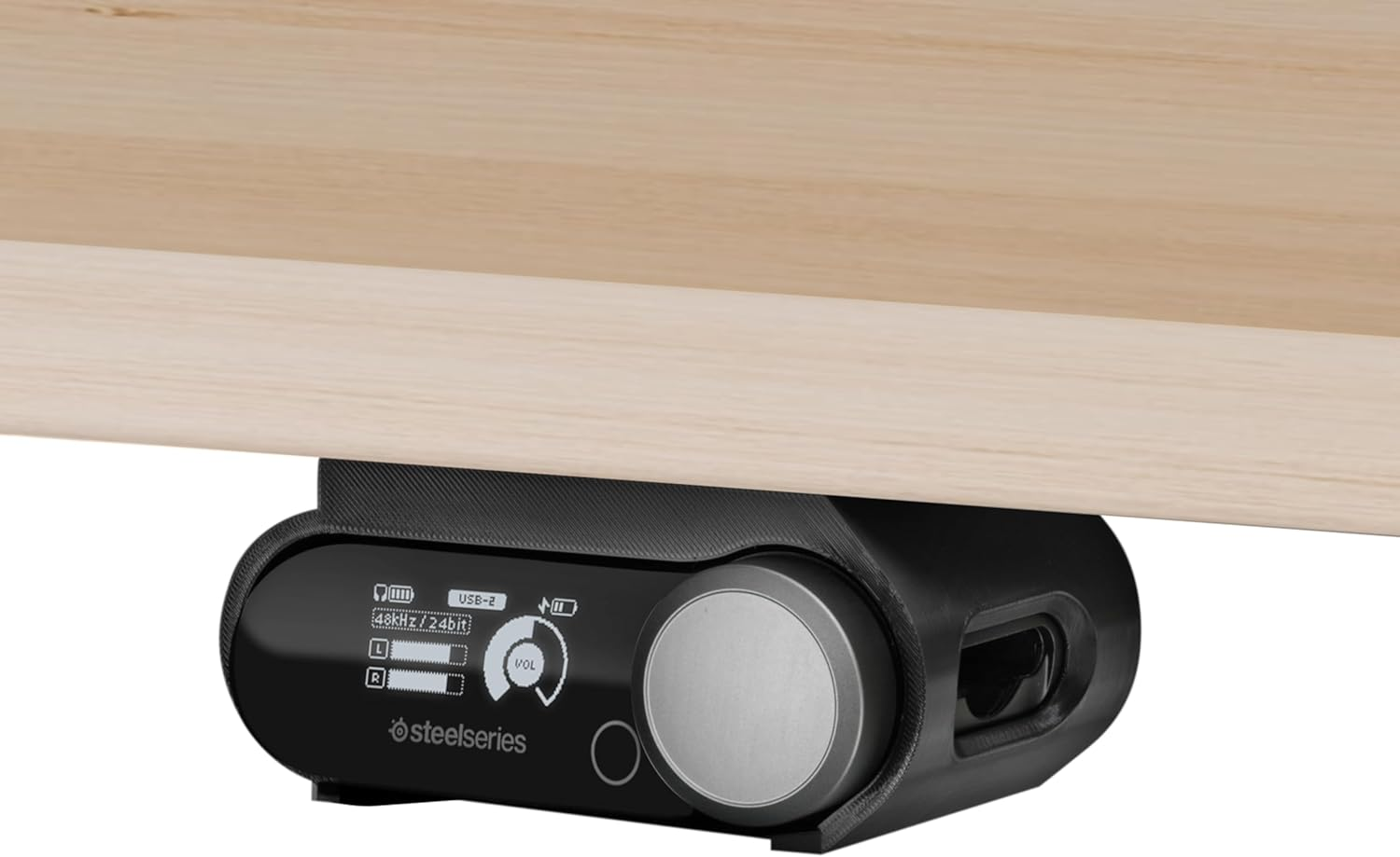 Under Desk Mount for Steelseries Arctis Nova Pro Wireless Base Station &ndash; Secure Fit, Easy Install with Screws or VHB Tape &ndash; Clean, Organized Gaming Setup &ndash; by Brainwavz (UM01)