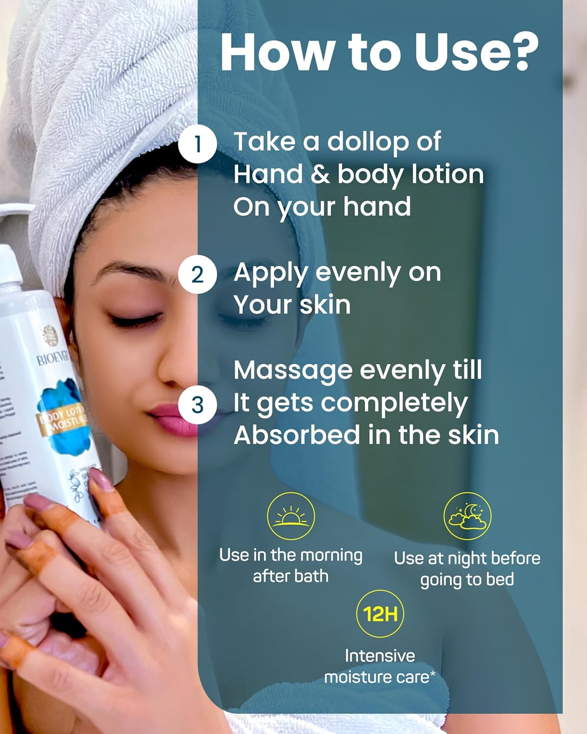 Bioever Body Lotion and Moisturizer Enrich with Shea Butter & Olive With, Vitamin E All Skin Types Lotion 250Ml image number 3