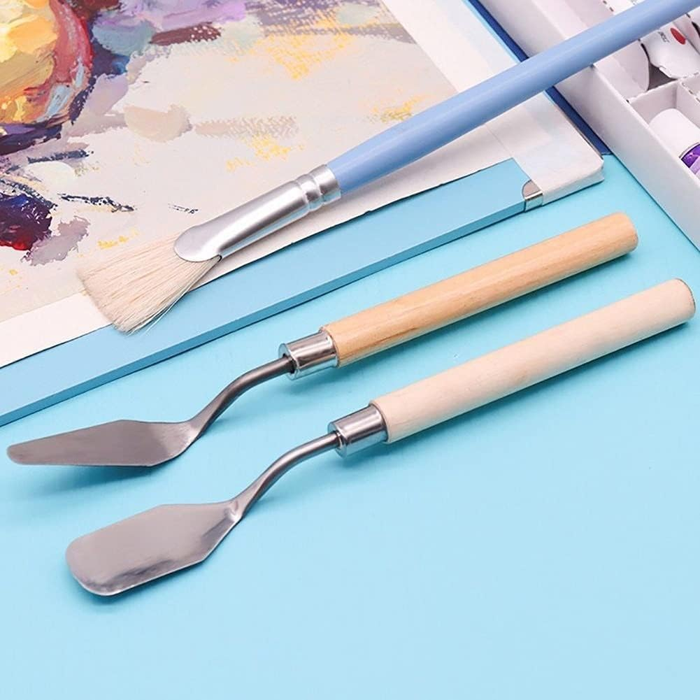 1Pc Professional Painting Spatula Kits Stainless Steel Palette Oil Painting Pen Artist Students Painting Tools Art Supplies Durable and Deft image number 5
