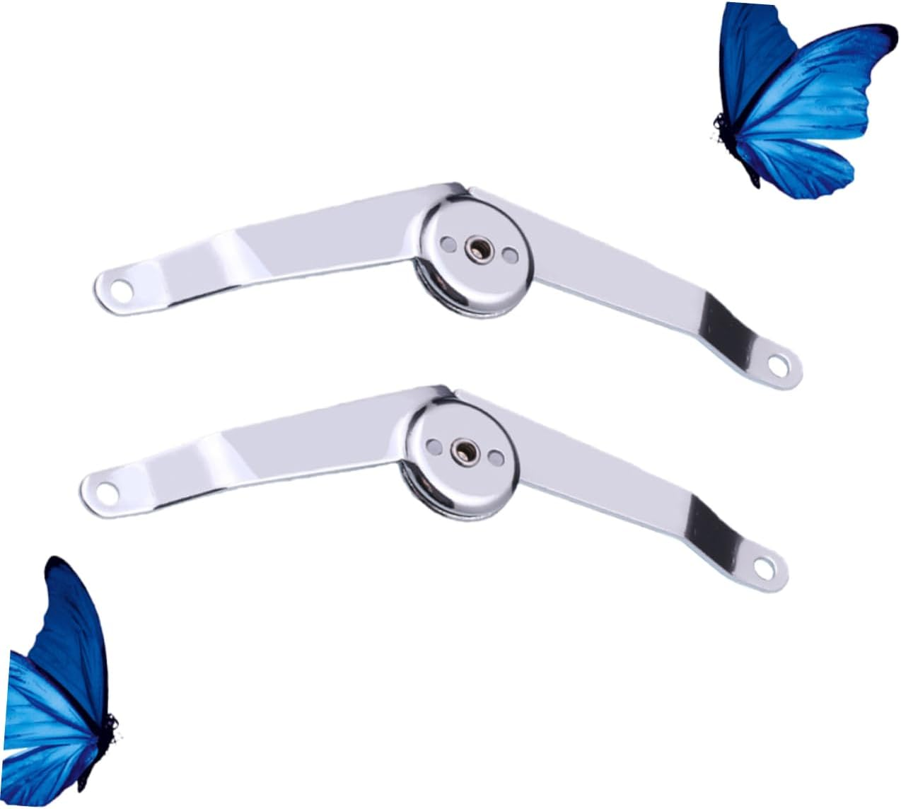 WOONEKY Metal Luggage Hinge Boxes Support Hinge 2Pcs Locating Rod Durable and Smooth image number 4