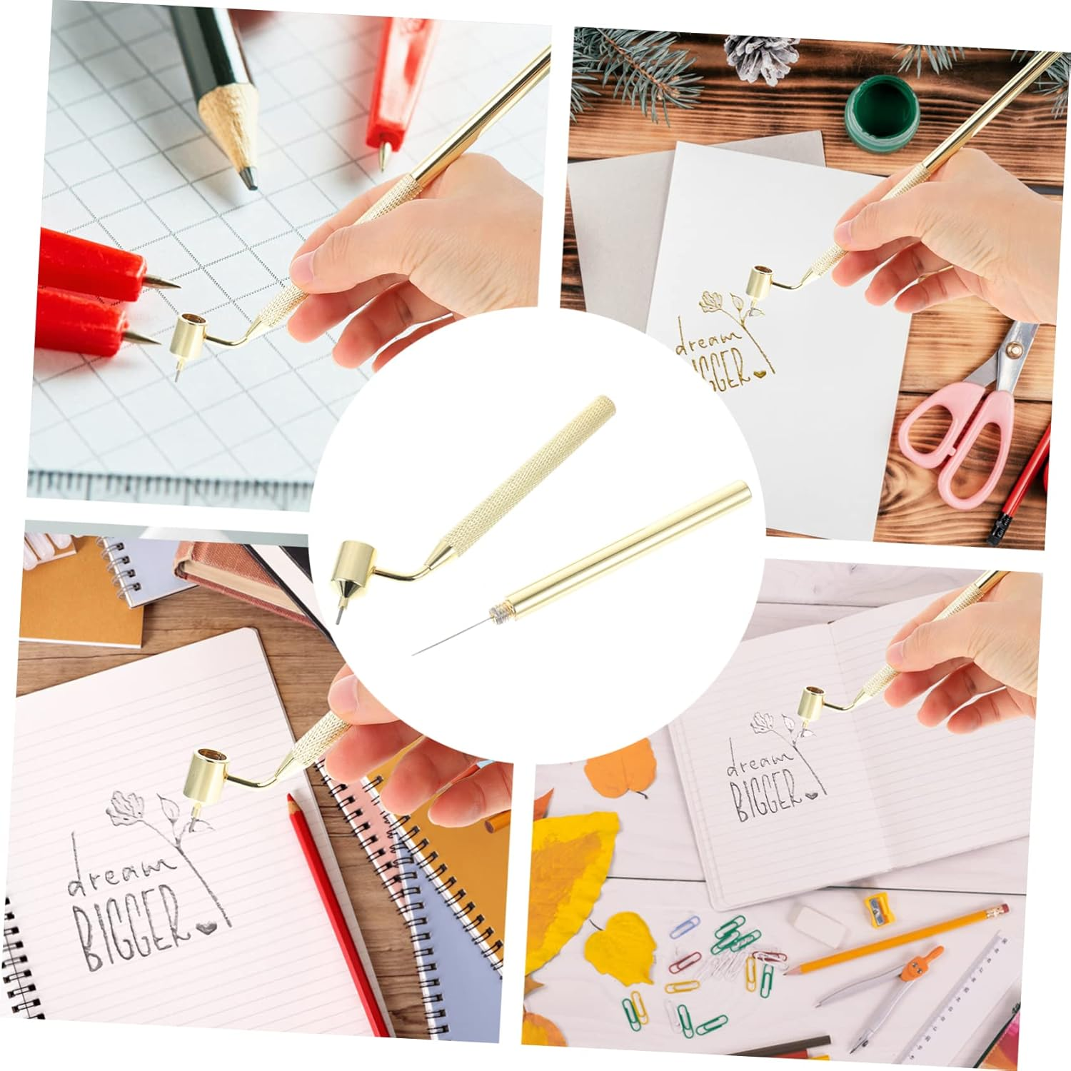 2Pcs Fluid Writer Pen Precision Touch up Paint Pen Paint Applicator for Tempera Inks Easy to Clean for Canvas