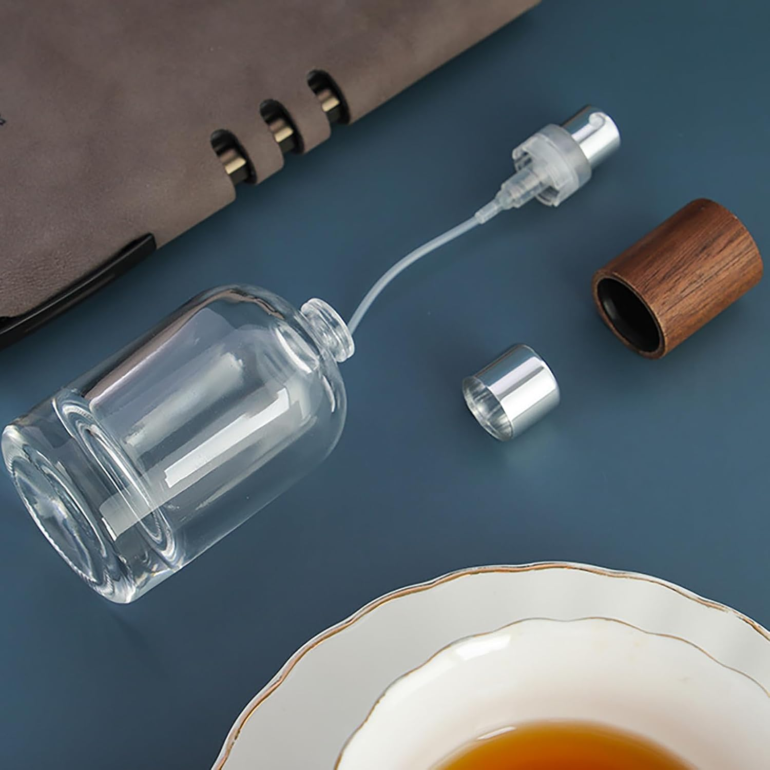 50Ml Glass Perfume Atomizer Sprayer Empty Perfume Spray Bottles Fine Mist Container Perfume Dispenser Travel Size Clear image number 1