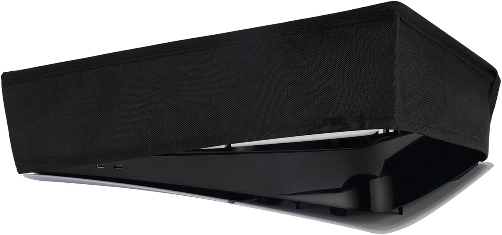 Playvital Horizontal Dust Cover for Ps5 Slim Digital Edition(The New Smaller Design), Nylon Dust Proof Protector Waterproof Cover Sleeve for Ps5 Slim Console - the Great Wave