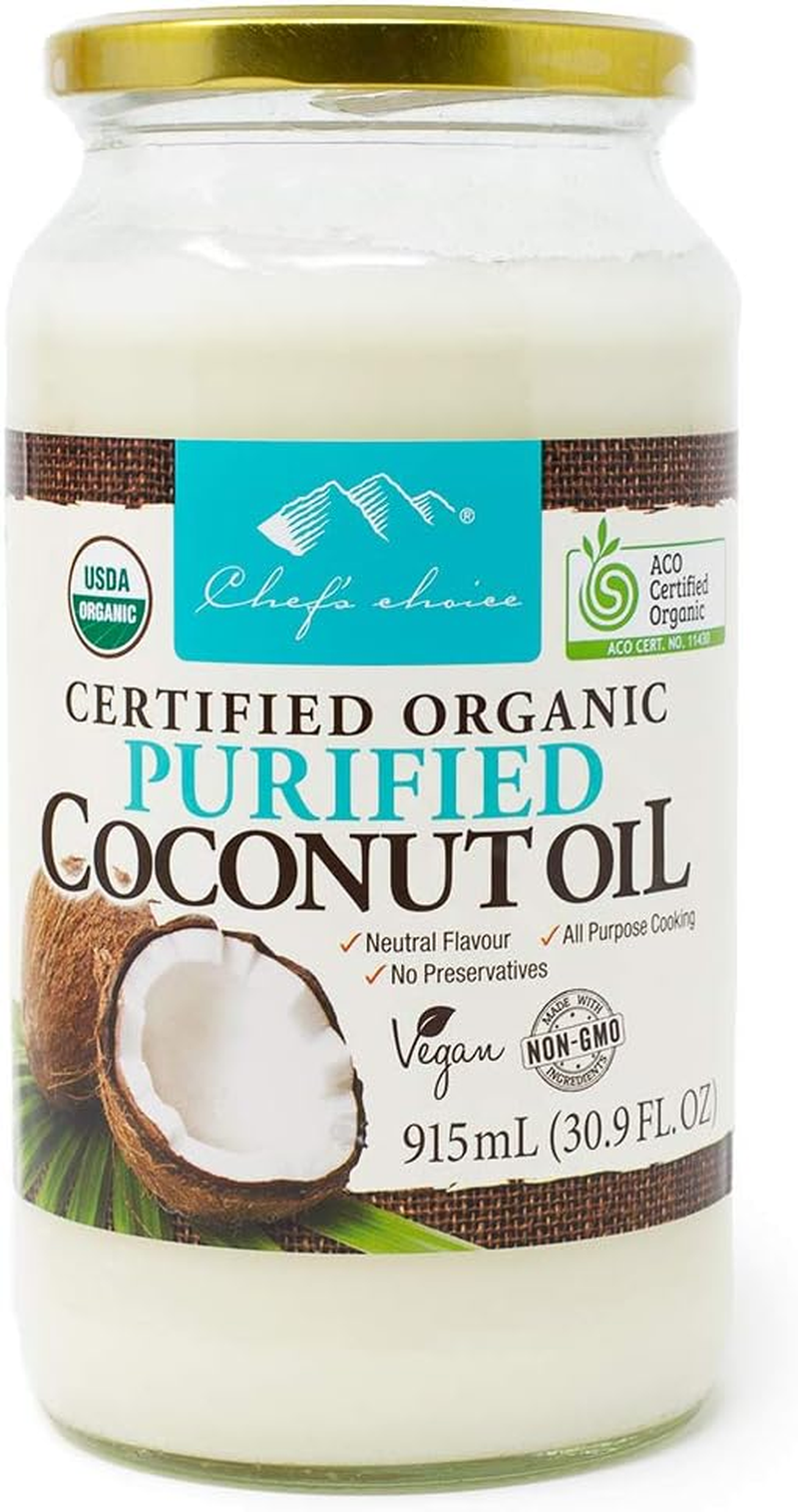 Chef'S Choice Organic Purified Coconut Oil, 915 Ml image number 1