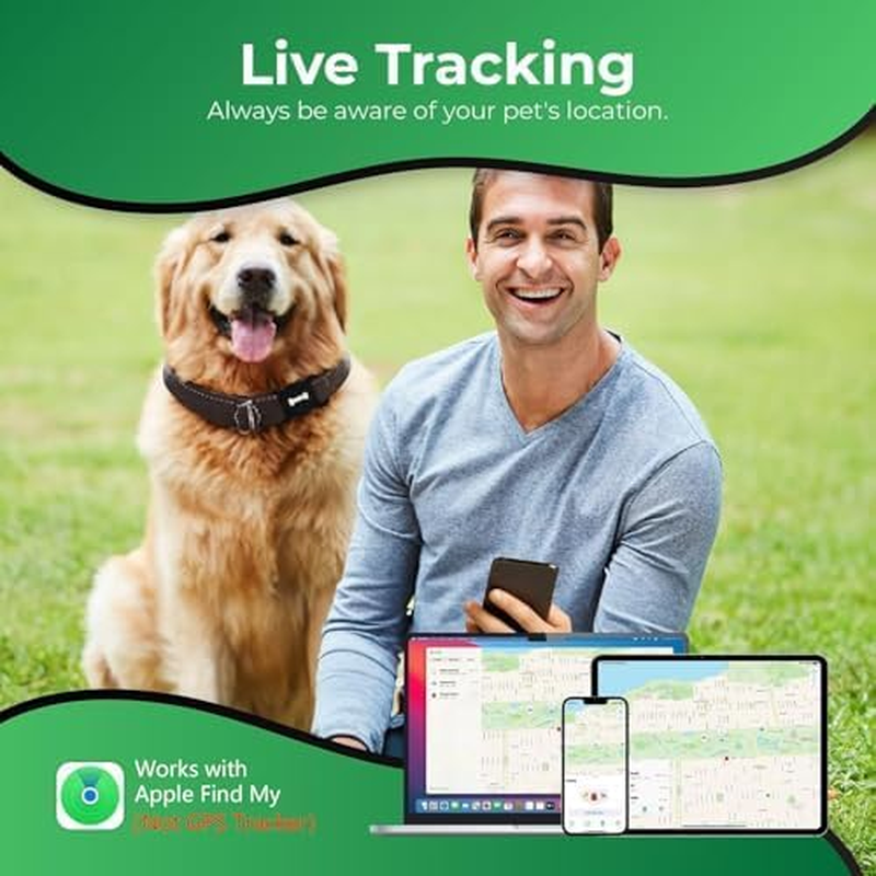 Smart Dog Tracker, Pet Tracker with Collar Holder, Effortless Location Tracking, Compatible with Find My, Not GPS Tracker image number 4