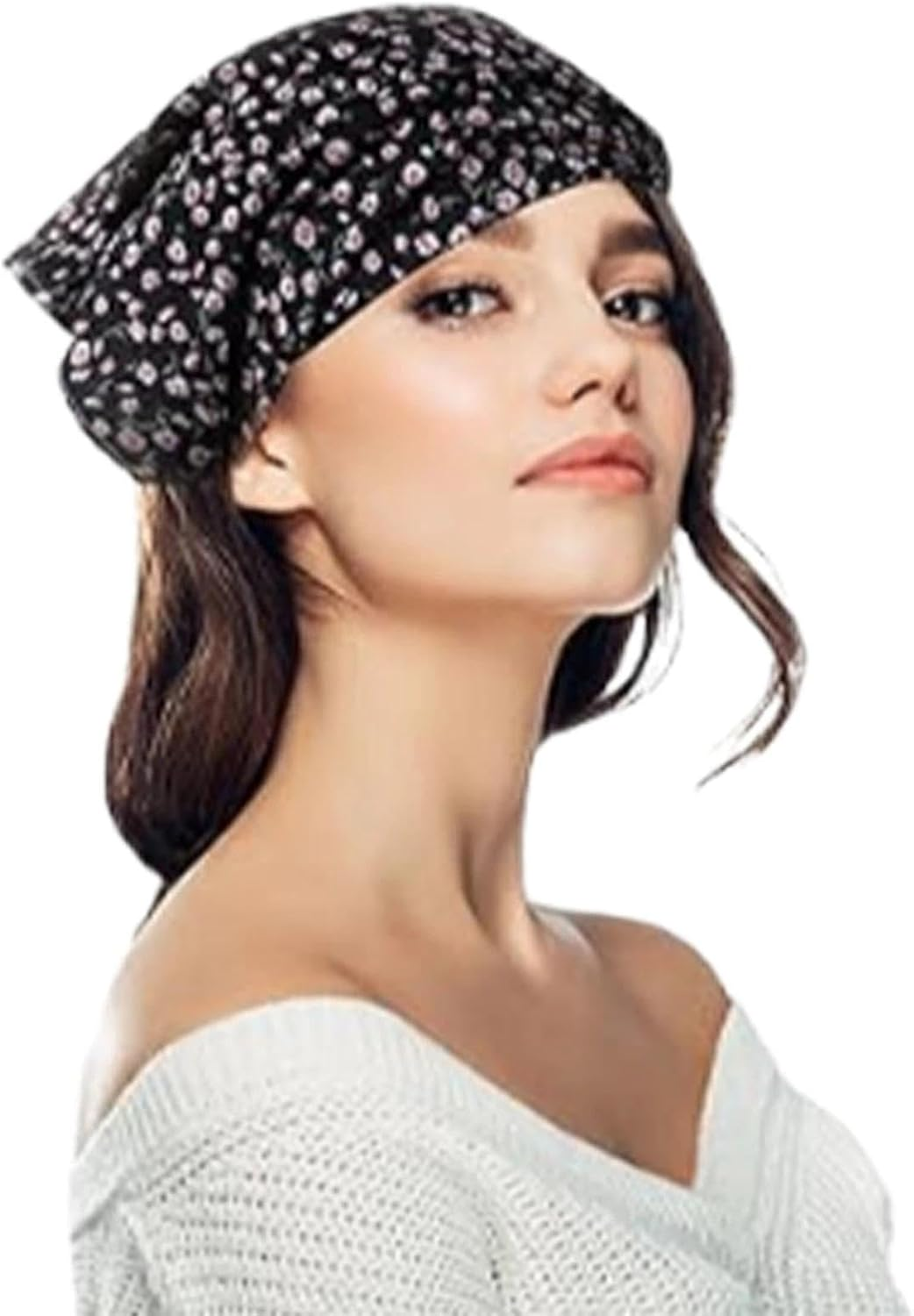 Dinghaole 4Pcs Women'S Floral Headscarf - with Elasticity, Bohemian Headscarf, Fashionable Headband That Can Also Be Placed on the Neck, Versatile for Daily Use (Four Colors) image number 5