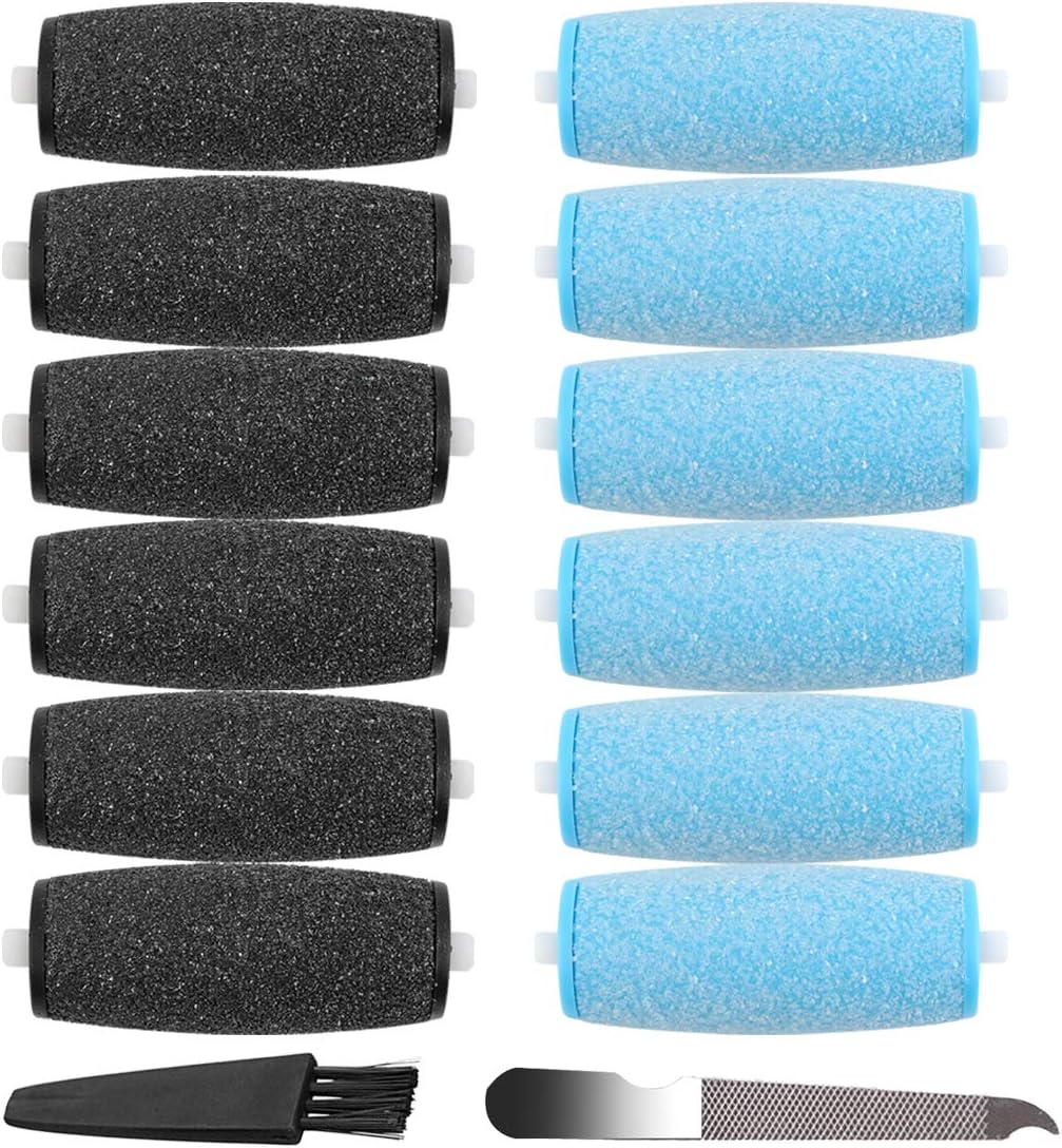 12 Pack Replacement Rollers for Amope Pedi Refills Electronic Perfect Foot File-(6 Extra Coarse& 6 Regular Coarse) image number 3