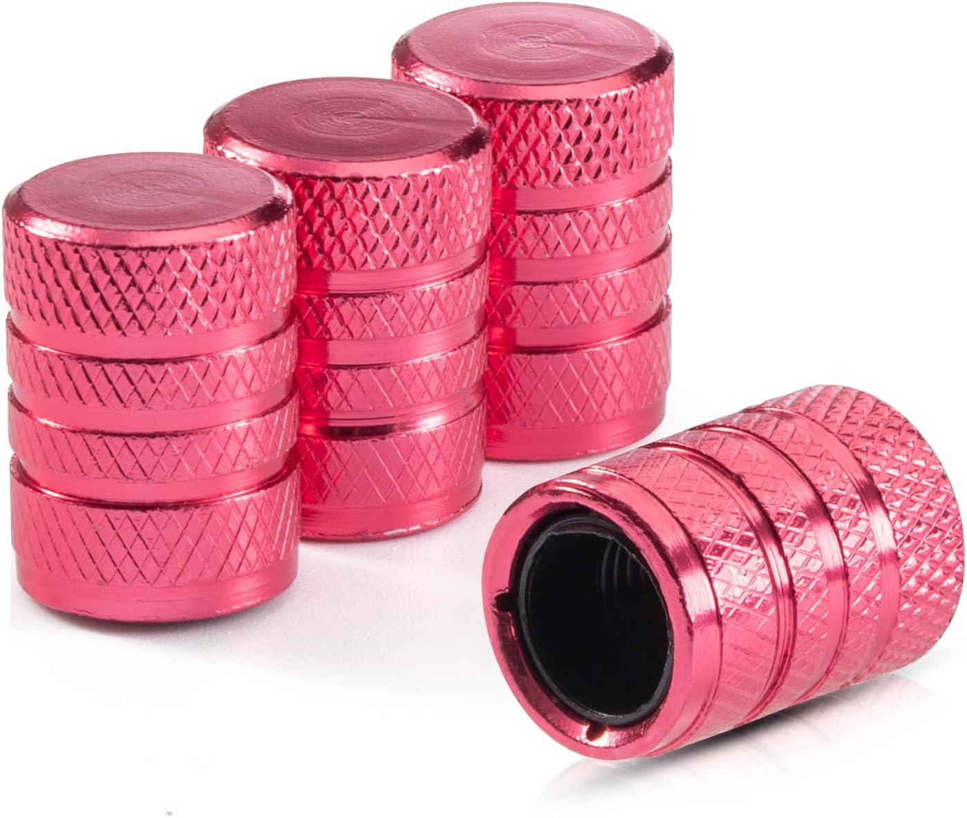 HZJD Tire Valve Stem Caps, Pink(4 Pack)