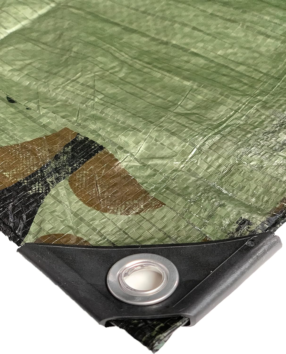 Kotap TCM-2030 Camouflage, Waterproof All-Purpose Multi-Use 7-Mil Poly Tarp, 20 X 30 Ft - Cut Size: 8 X 10'/Finished Size: 7' 4" X 9' 6" image number 2
