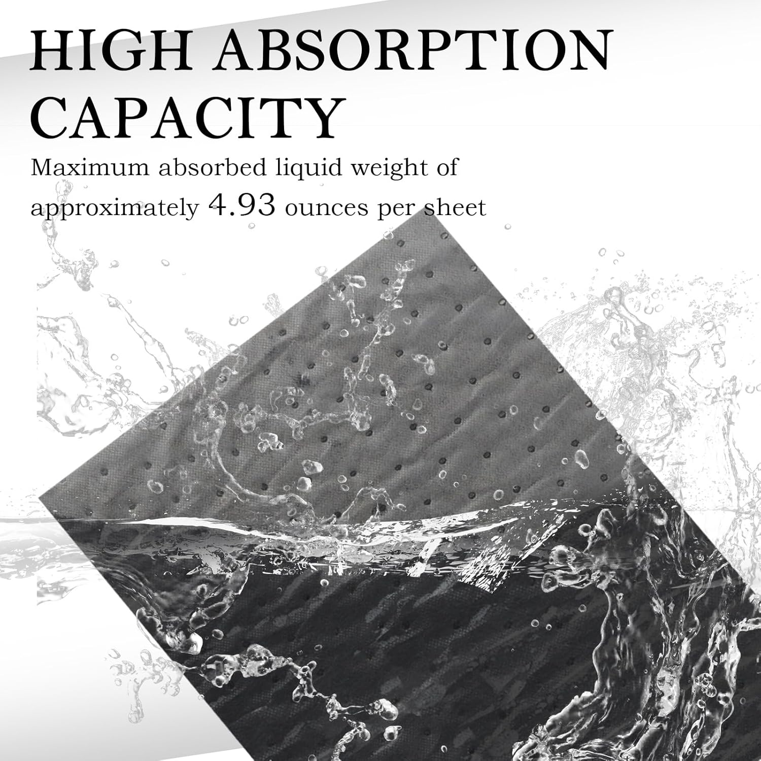 SSNNUU 10PCS Oil Absorbent Pads 13 * 10.1 Inch,Powerful Polypropylene Oil Spill Mat Quickly Absorbs Variety of Liquids,Must-Have Reusable Oil Mat Car Accessories for the Garage