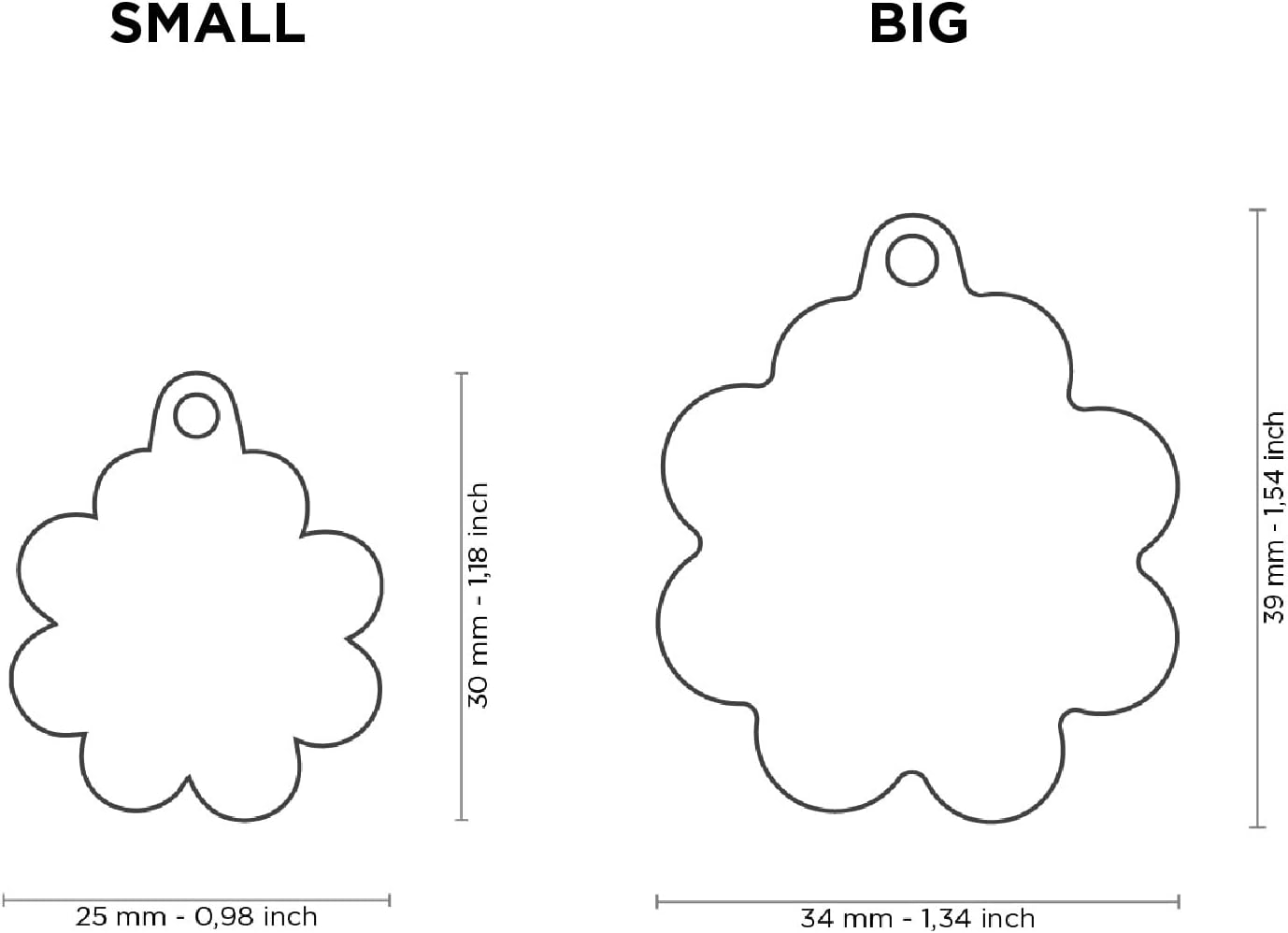 My Family Charms Daisy ID Tags for Pet
