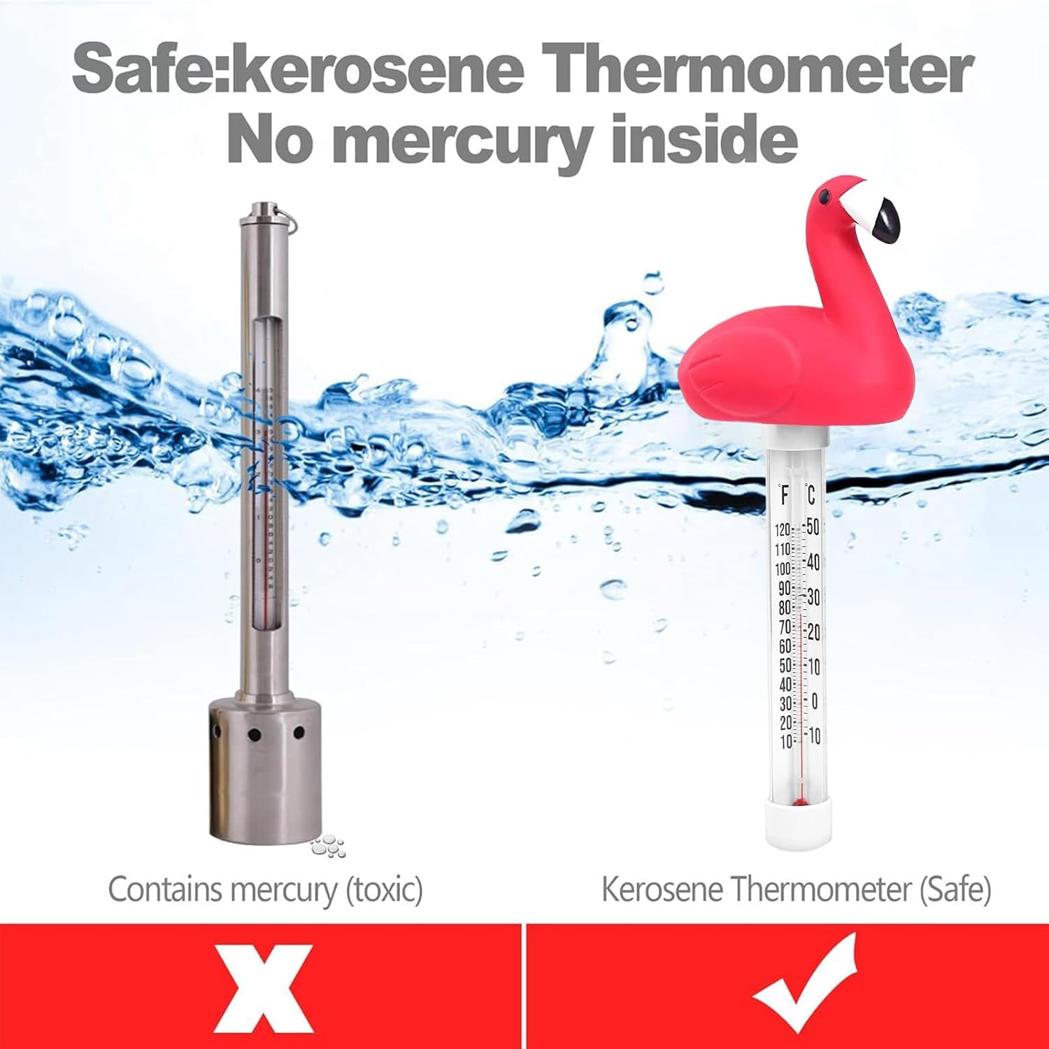 Swimming Pool Temperature Gauge, Aquarium Temperature Gauge, Easy Read Large Display Accurate Animal Shape Meter for Hot Tubs Spas Aquariums - Turtle image number 5