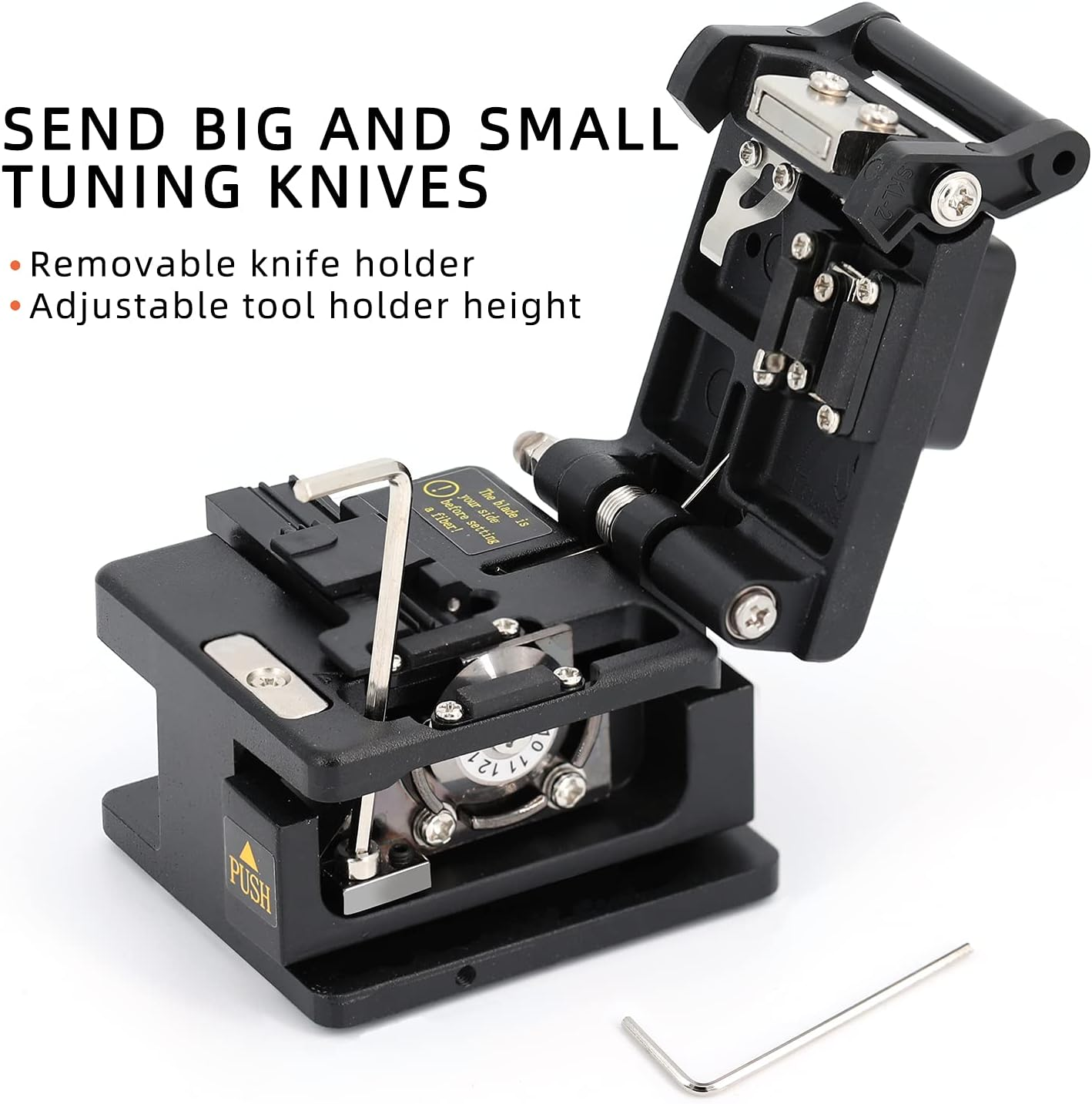 Fiber Cleaver FTTH Fiber Optic Tools High Precision SKL-6C Cable Cutting Fiber Optic Knife Tools Fiber Cleavers 16 Surface Blade image number 6