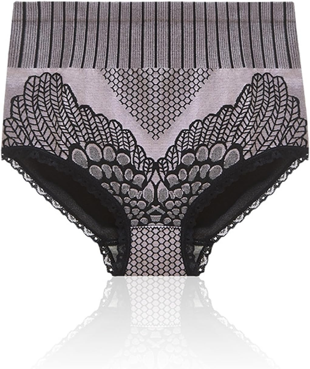 Women'S High Waist Seamless Panties Briefs Body Shaper plus Size Maternity Belly Support 4 Pack