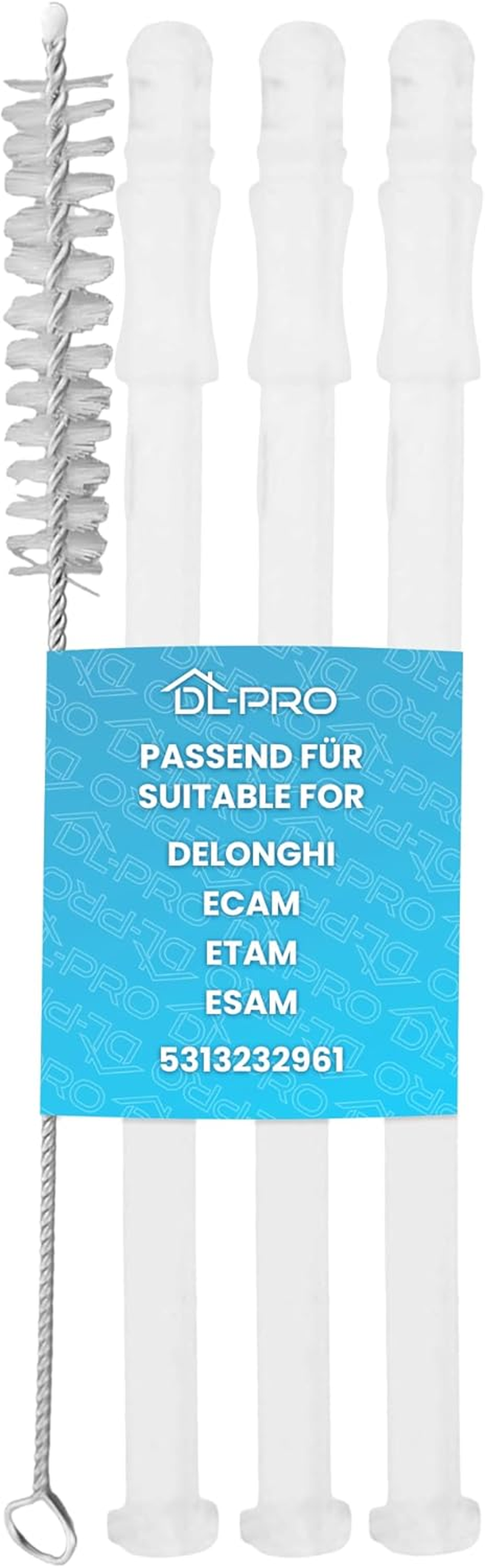 Dl-Pro 3X Milk Intake Tube 15.6 Cm for Delonghi ECAM ETAM Esam 5313232961 + Cleaning Brush image number 4