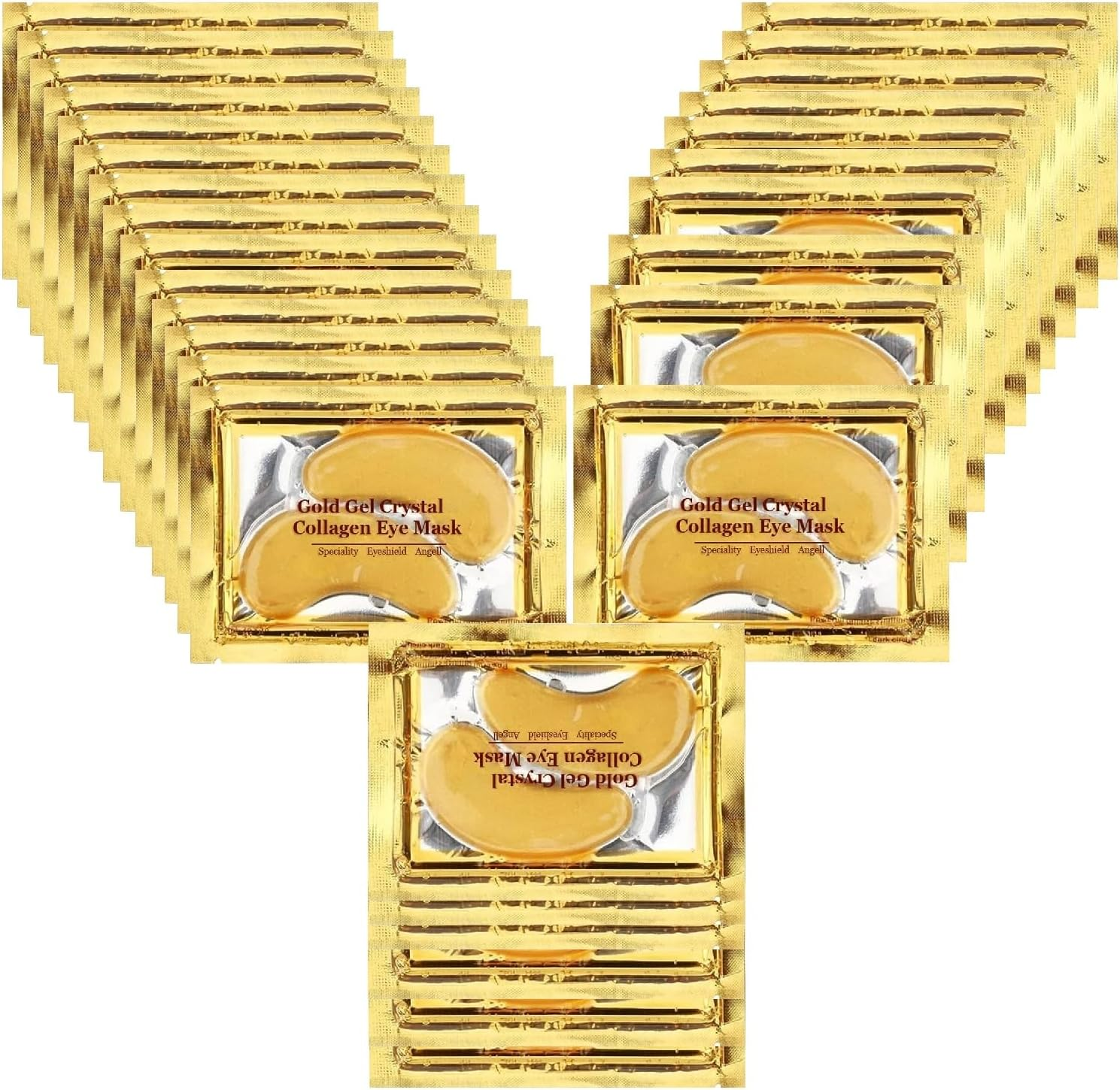 60Pcs JUYOU Reallygood Gel Crystal Collagen Eye Pads, West&Month 30 Pairs Seaweed Firming Eye Mask, under Eye Mask for Moisturizing, Fine Lines, Dark Circles& Puffy Eyes under Eye Patches (Green)