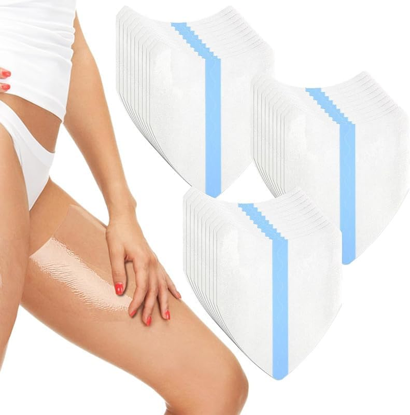 30Pcs Transparent Anti-Friction Legs Patches, Legs Invisible Thigh Lifting Stickers Patches, Invisible Inner Thigh Lift Tape, Adhesive Transparent Body Octagon Tape for Women Leg Inner image number 3