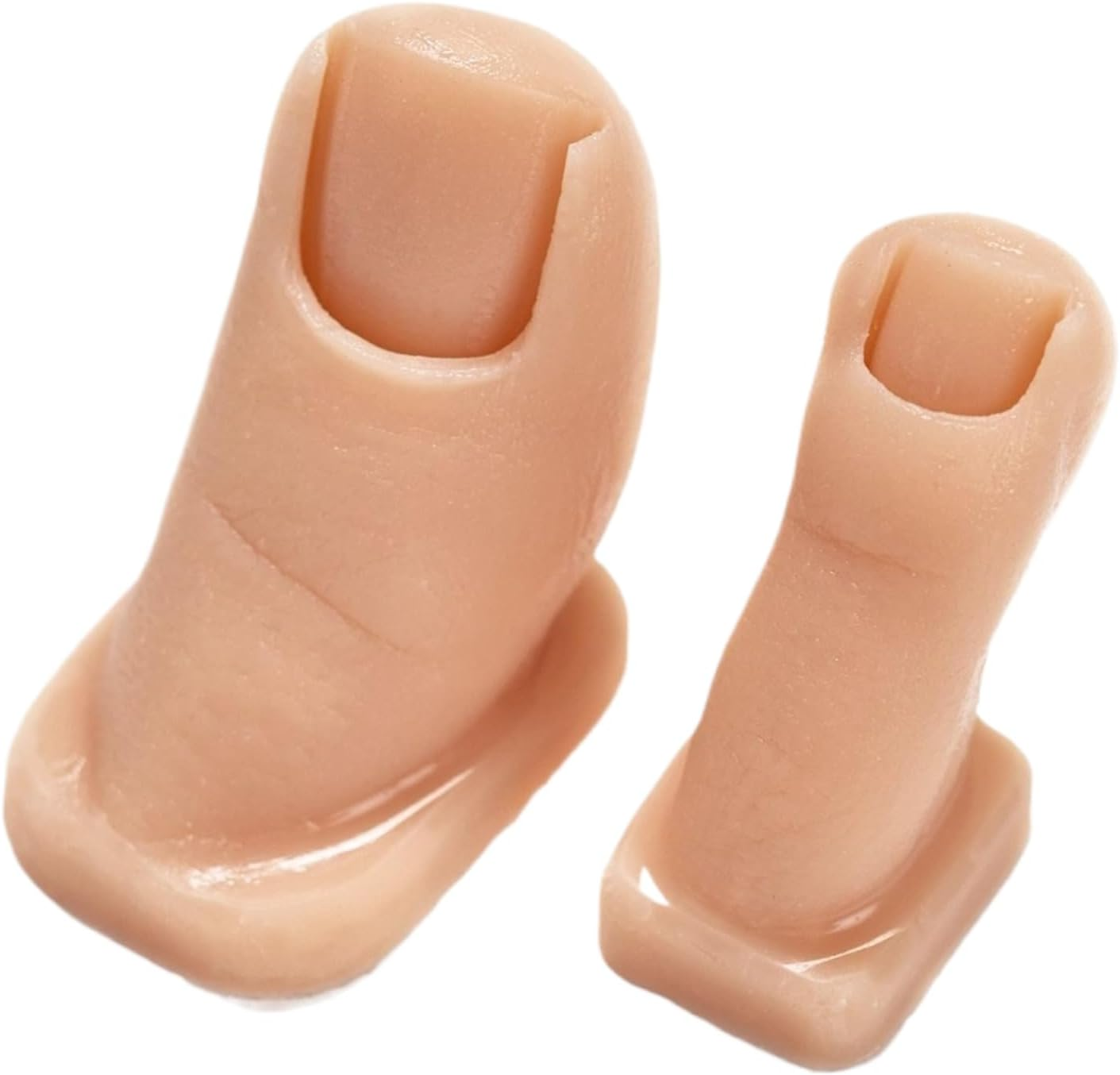 Silicone Toe Mannequin - Silicone Nail Training Mannequin,Practice Toenail Set of 2 Artificial Models for Home Salon Pedicure Skill Training image number 1