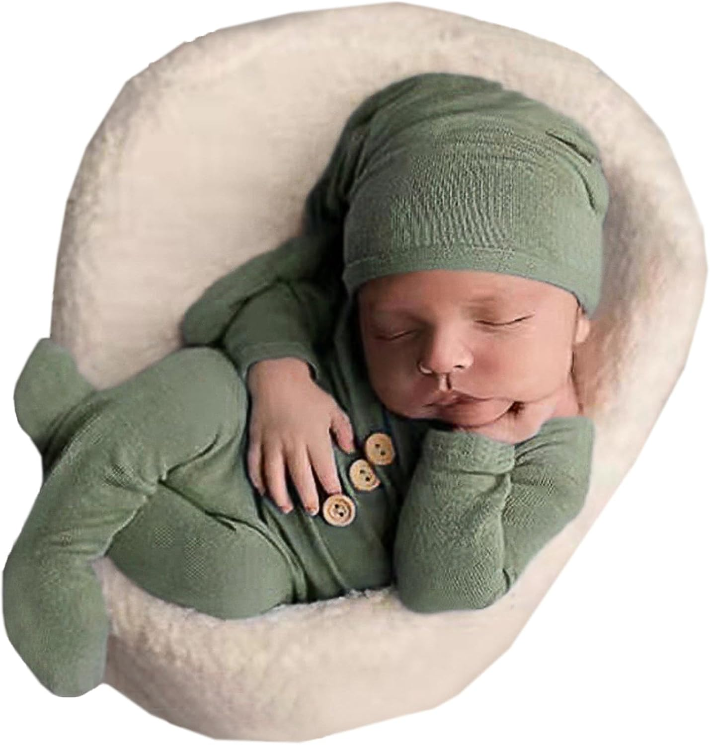 Holibeat Baby Boy Girl Photography Props Newborn Baby Photo Shoot Outfits (Red)