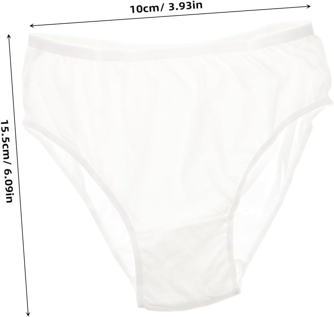 SUPVOX 4Pcs Comfortable Cotton Underwear for Women Disposable Postpartum Pants Safe Reliable for Period image number 1