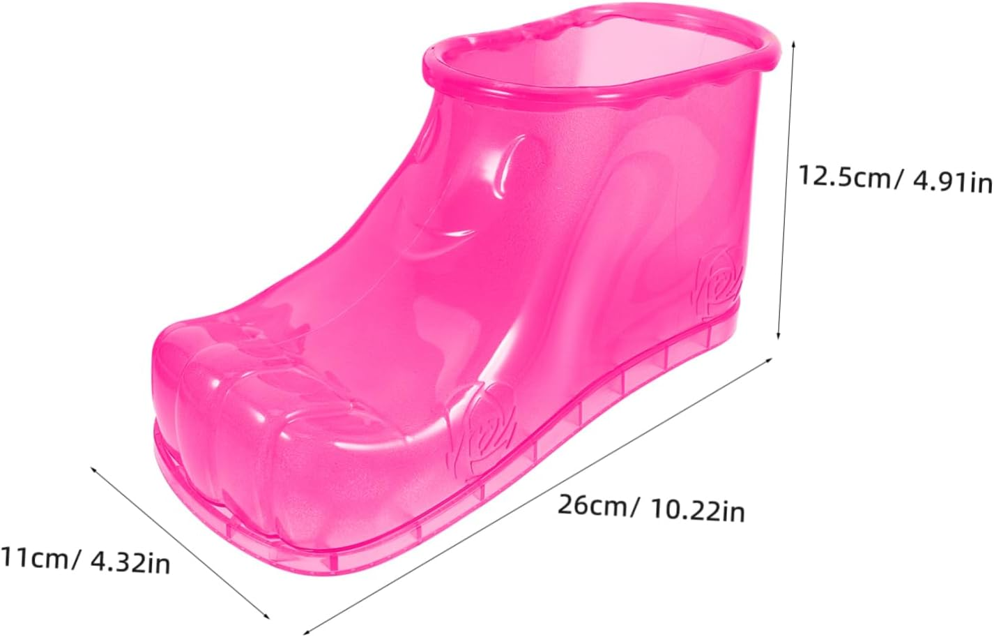 IWOWHERO Foot Soak Shoes for Home Use High-Top Foot Bath Shoes for Relaxation Small Size (12.5Cm Red) for Spa and Massage - Blue image number 2