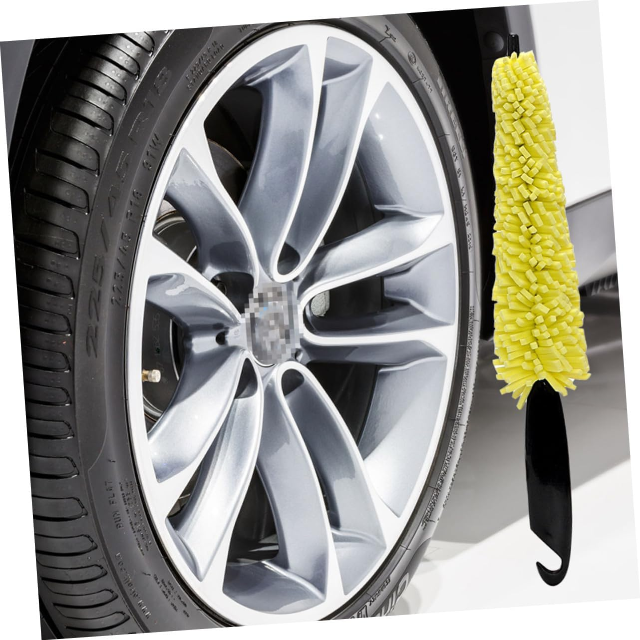 ANDRESLAD 2Pcs Car Wheel Cleaning Brush and Tyre Rim Detailing Brush Set Sponge for Auto Wheel Care and Car Detailing in Australia image number 5