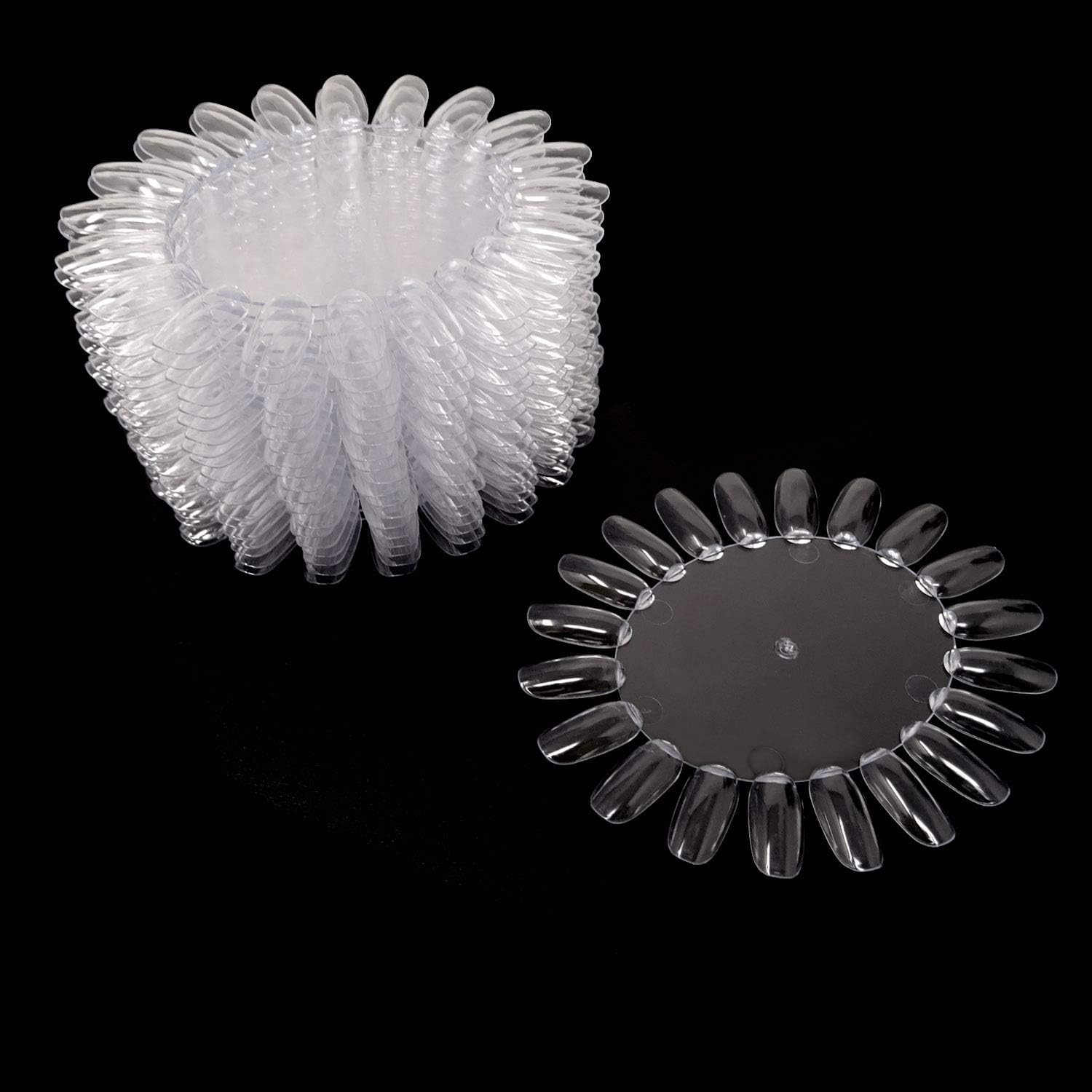 Honbay 20PCS Plastic 20 Tips False Nail Swatches Wheels Nail Art Color Polish Display Wheel for Manicure