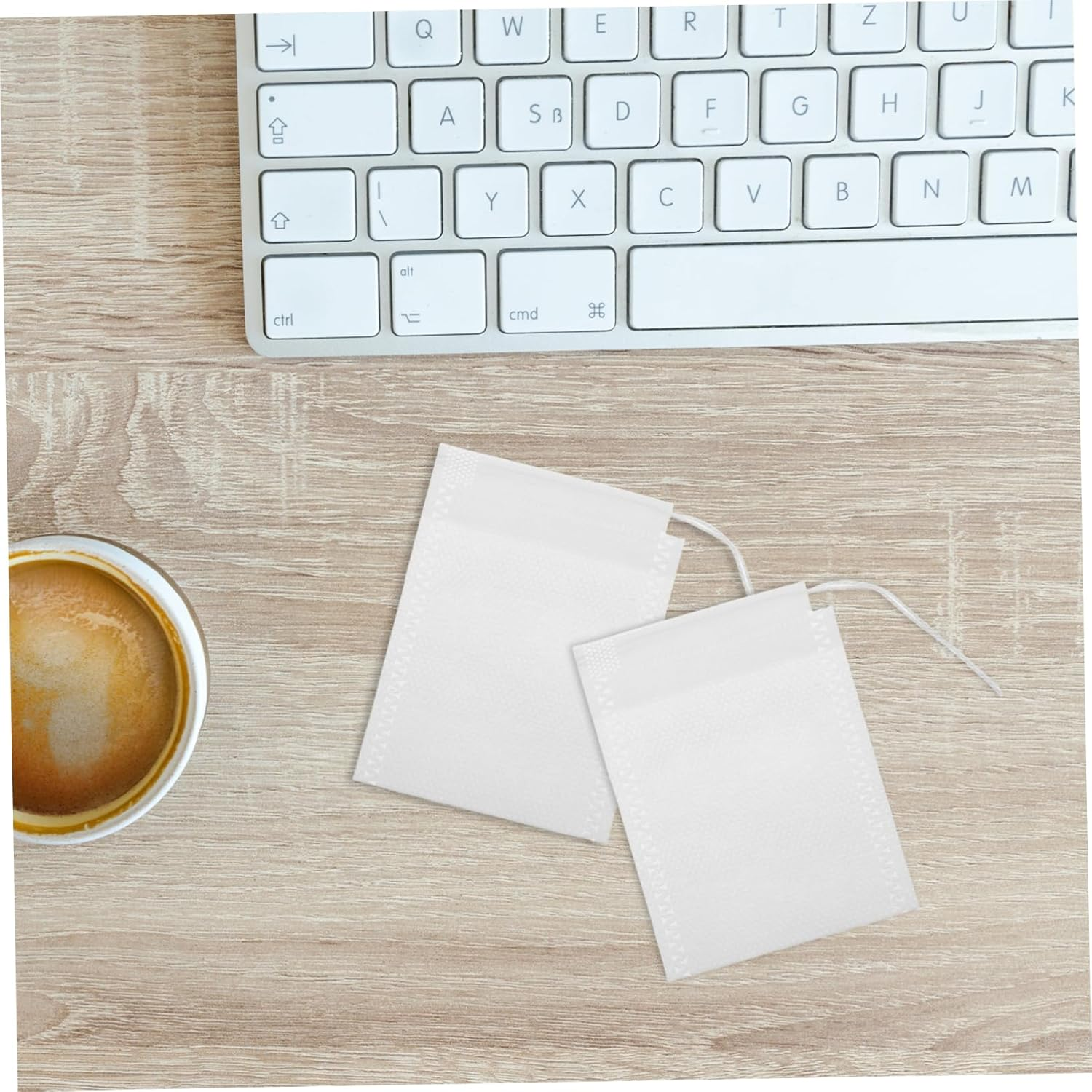 IWOWHERO 100Pcs Empty Tea Bags Multi-Function Loose Tea Bags Drawstring Sealing Bags Convenient Tea Bags Portable Tea Filtering Bags Kitchen Spice Bags image number 2