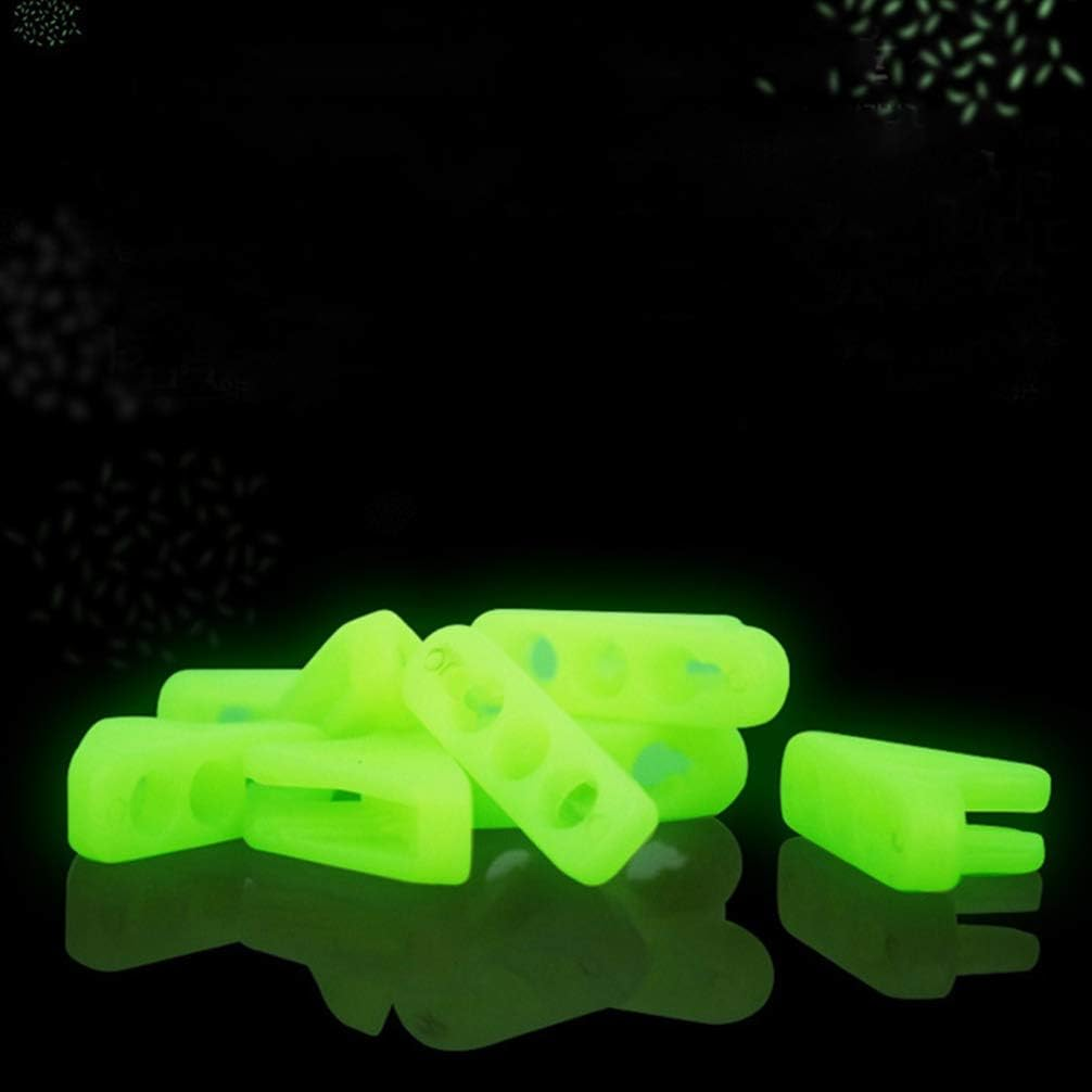 CLISPEED 20Pcs Wind Rope Buckle Fluorescent Glow in the Dark Tent Rope Cord Tensioner Adjuster for Camping Hiking Backpacking image number 1