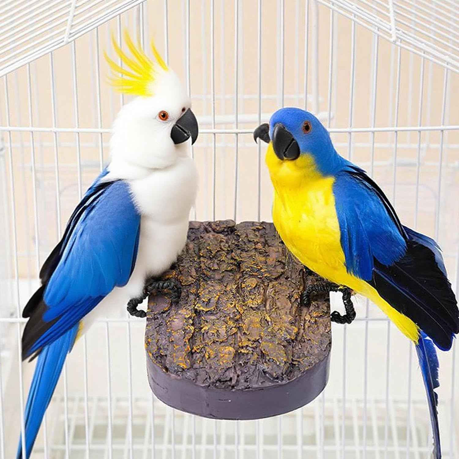 Bird Perch | Heated Bird Perch Stand Warm Stone - Warmer Habitat Stand Pet Supplies for Small Animal Parakeet Hedgehog Hamster Ferret Landscaping Decor