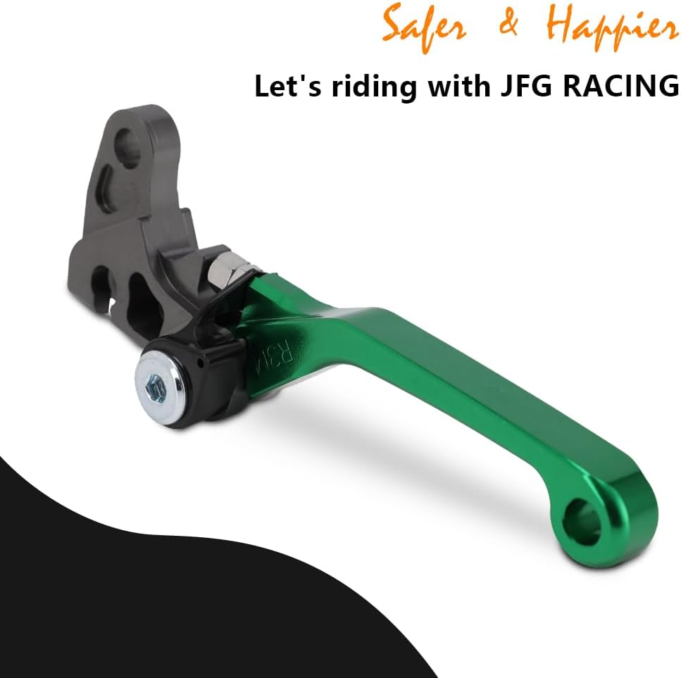 JFG RACING Motorcycle Brake Lever Folding Levers CNC for KLX 110 KLX110 KLX110L 2010-2023 Green image number 3