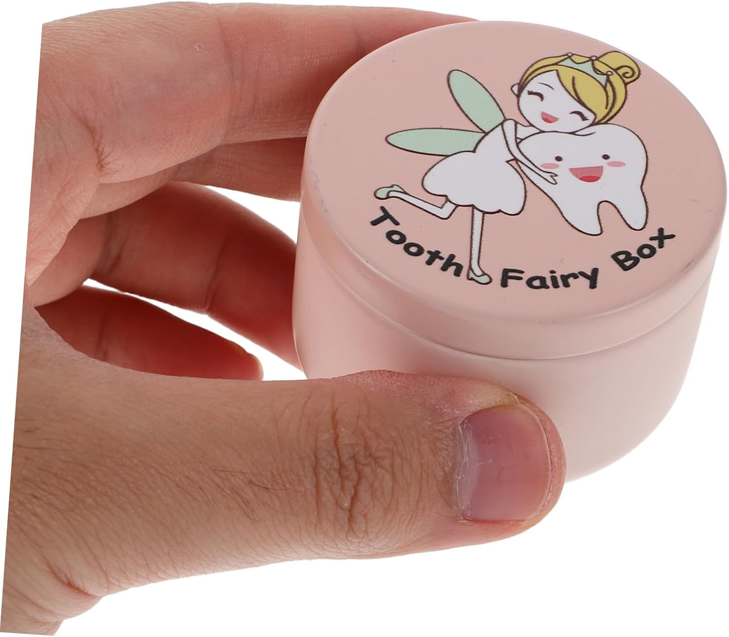 2Pcs First Tooth Container: Tooth Holder Umbilical Cord Keepsake Case Cute Baby Teeth Keepsake Box Fetal Hair Container Fairy Box Pink image number 4
