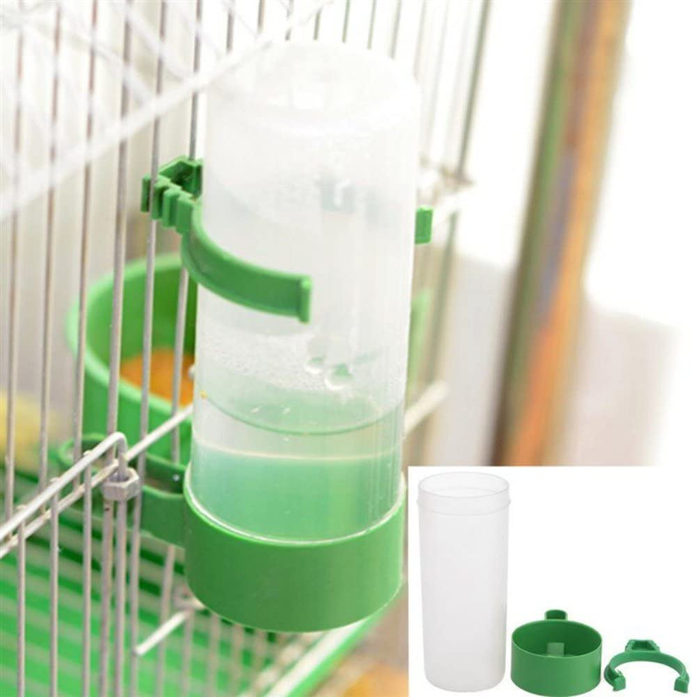 Smaroll 4PCS Birds Feeder Plastic Drinker Waterer Clips Cage Water Dispenser Feeders for Sparrow Parrorts Budgie Cockatiel Lovebirds image number 5