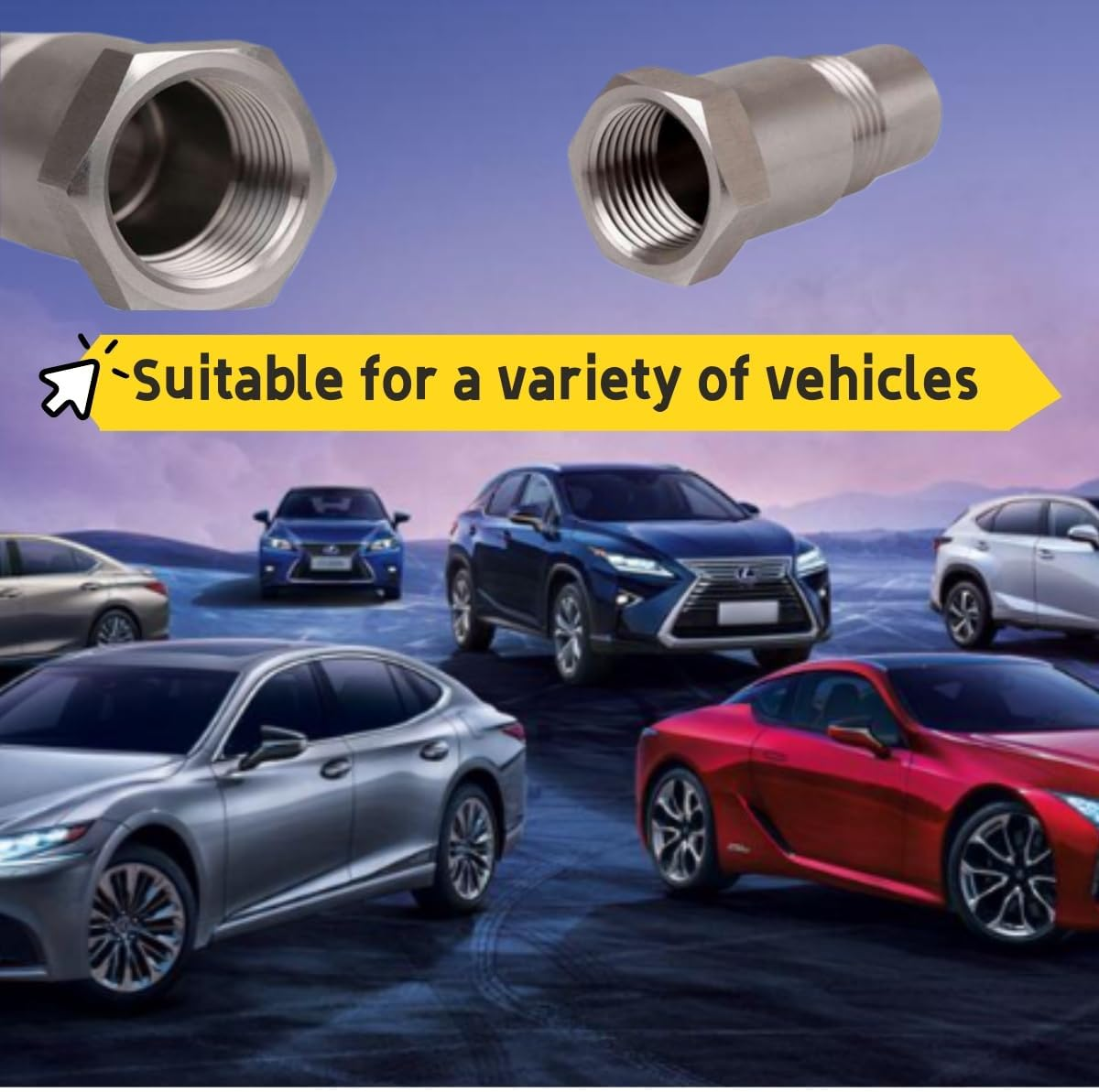 Guoguiming 2PCS M 18X1.5 Oxygen O2 Sensor Spacer Adapter, Easy Installation for Car Owners & Mechanics, Adapter - Automotive Tools Equipment, Catalytic Converter Fix Check Engine Light Accessories