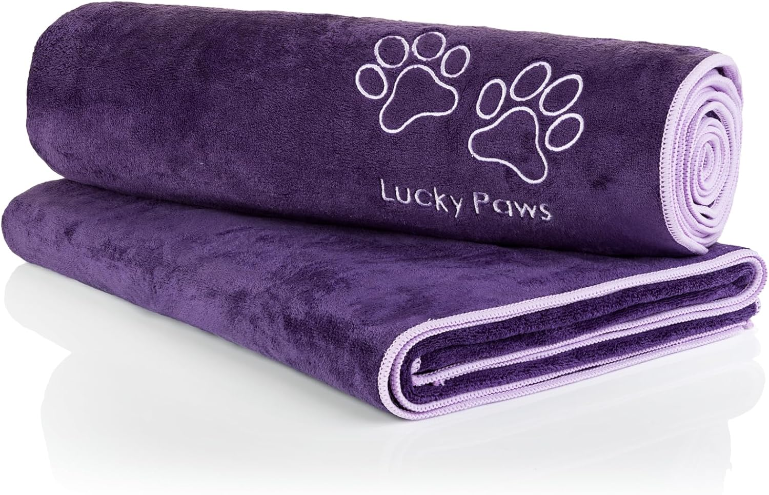 Lucky Paws&reg; Dog Towel &ndash; Extra Large 140 X 70Cm - UK Based Seller - Super Absorbent Microfibre Towel - Fast Drying - Super Soft - Premium Pet Towels (Pack of 2, Navy Blue) image number 6