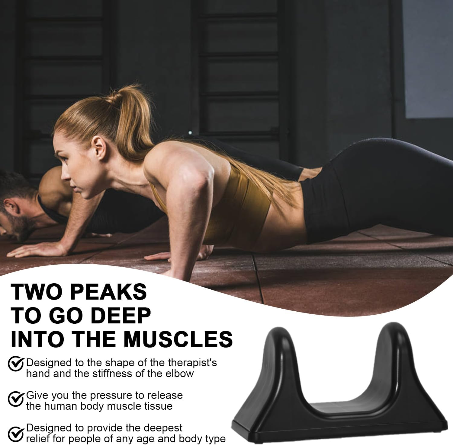 EDINNO Psoas Muscle Massager, Muscle Release Tool, Psoas Muscle Release and Deep Tissue Massage Tool for Psoas, Portable Psoas Back Tissue Massage Release Tool, for Back Massage Muscle Tension image number 5