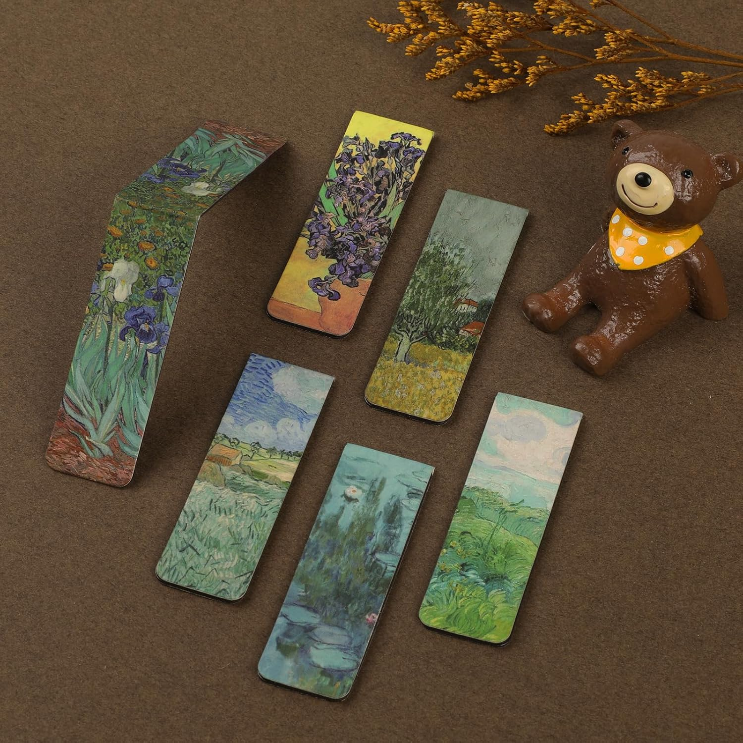 Simpeak 12Pack Magnetic Bookmarks 2.4&rdquo; Book Mark, Page Magnetic Markers with Magnet Book Markers Page Clip for School Students Teachers Office Reading Stationery image number 6