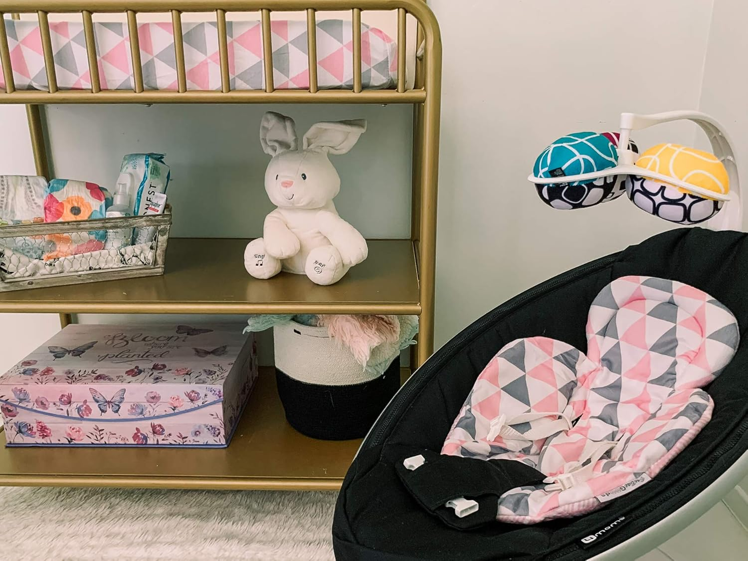 Infant Insert Compatible with 4Moms Mamaroo & Rockaroo &ndash; Car Seat Insert 2 Pack &ndash; Reversible Infant Car Seat Insert &ndash; Soft Plush Minky Car Seat Head Support Insert image number 6