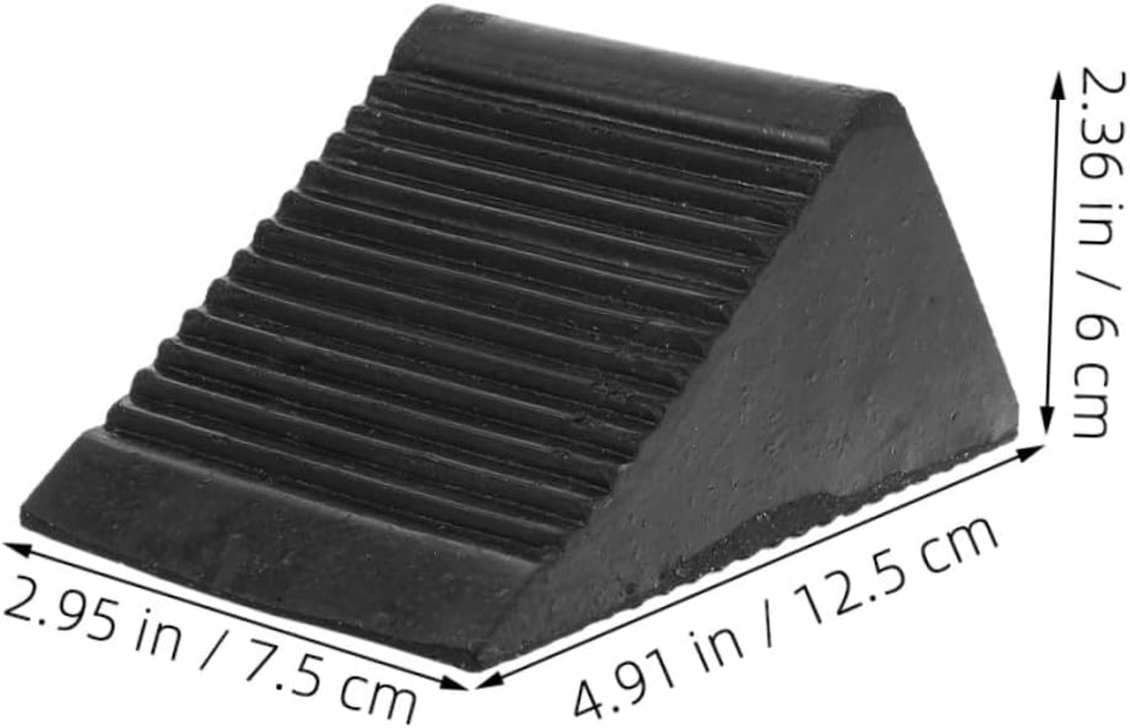 TIDTALEO 2Pcs Garage Vehicle Floor Stopper Multipurpose Wheel Chocks Handle for Cars