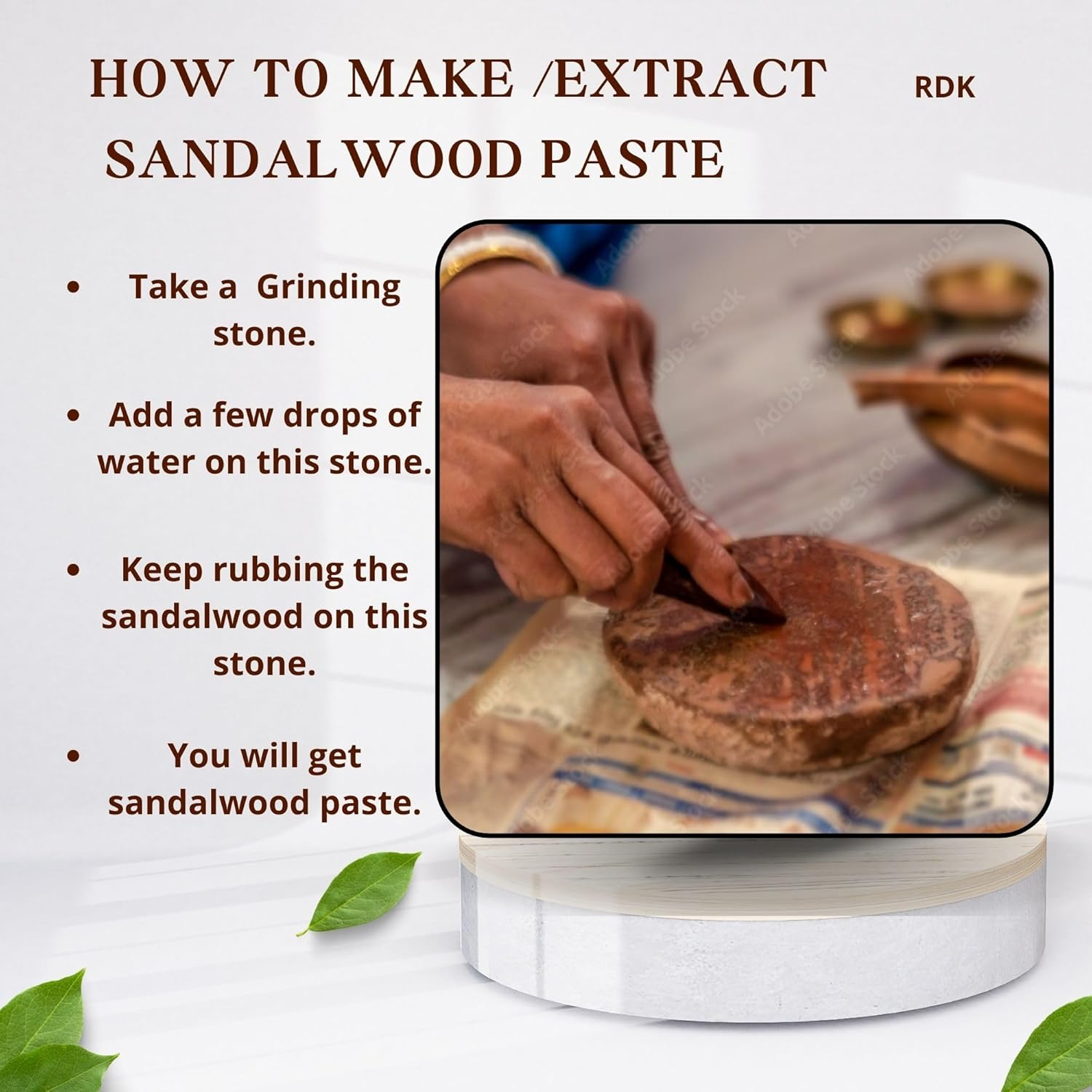 RDK Sandalwood Scented Processed Mysore Chandan Sticks (35-45 Grams) image number 3