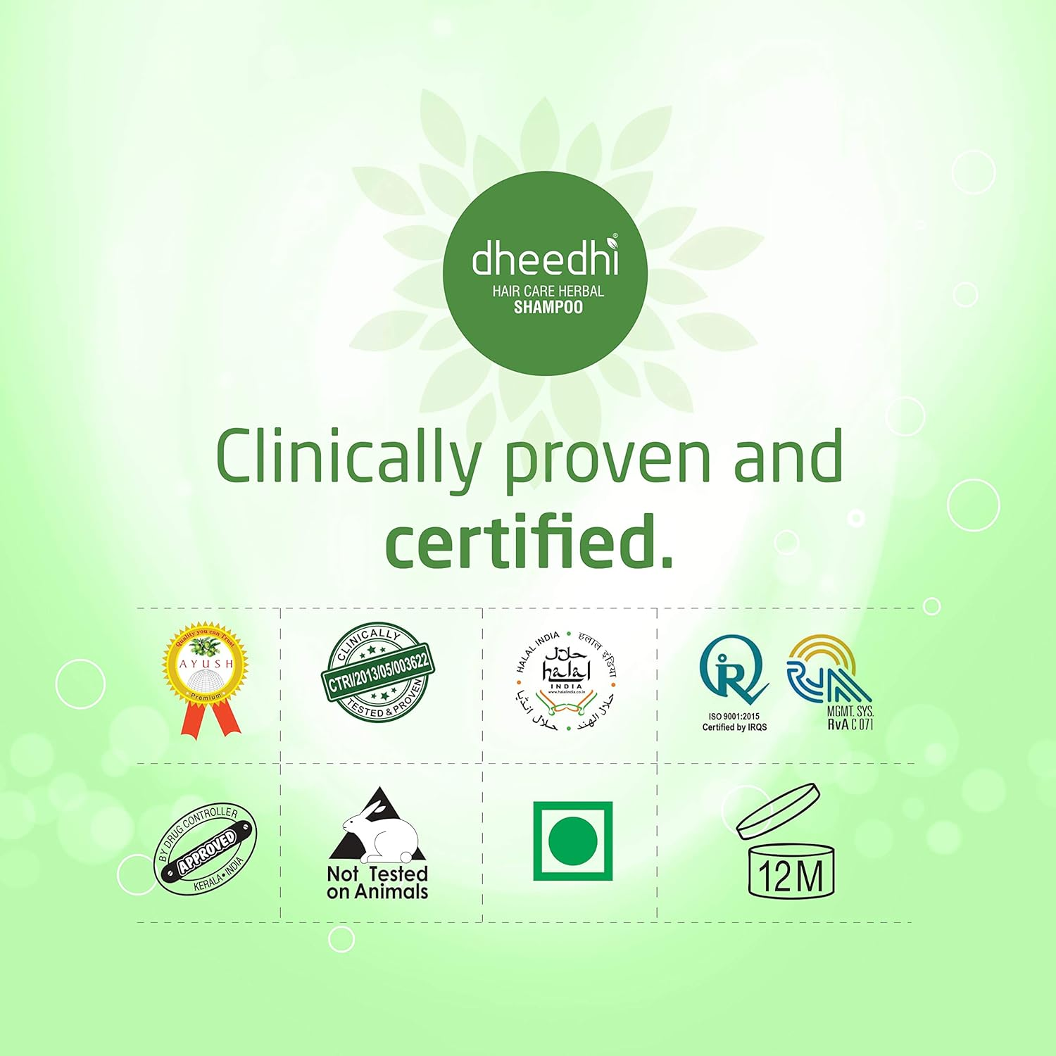 Dhathri Daily Herbal Shampoo, 200 Ml (Pack of 3) image number 2