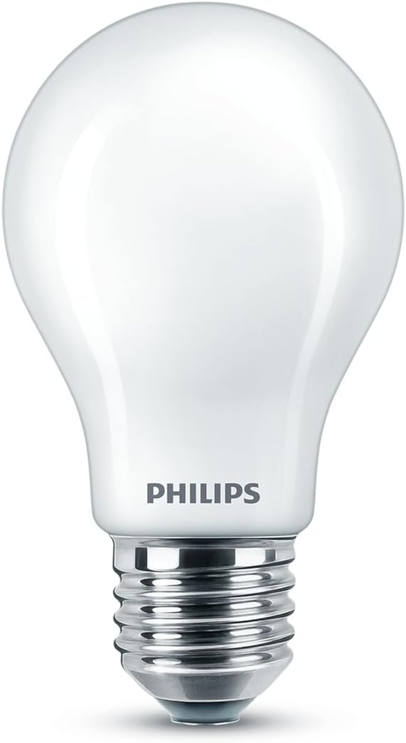 Philips LED Premium Frosted A60 Light Bulb [E27 Edison Screw] 4.5W - 40W Equivalent, Warm White (2700K), Non Dimmable image number 3